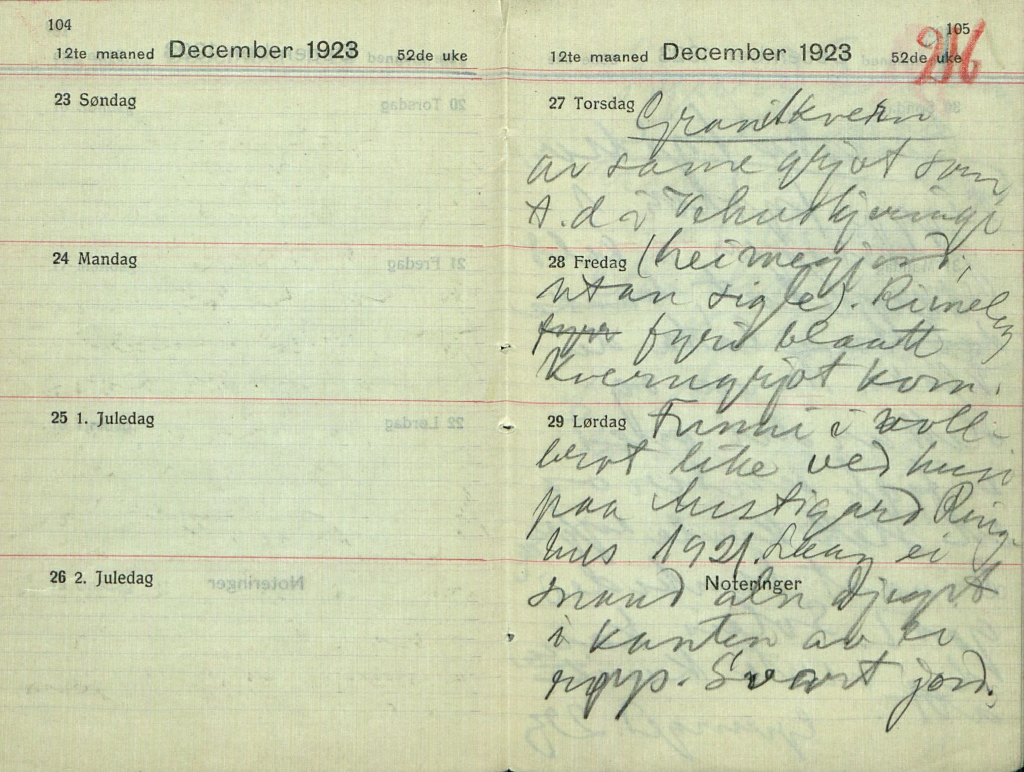 Rikard Berge, TEMU/TGM-A-1003/F/L0016/0021: 529-550 / 549 Brev og lause ark med oppskrifter av Rikard Berge, 1923-1925, s. 28