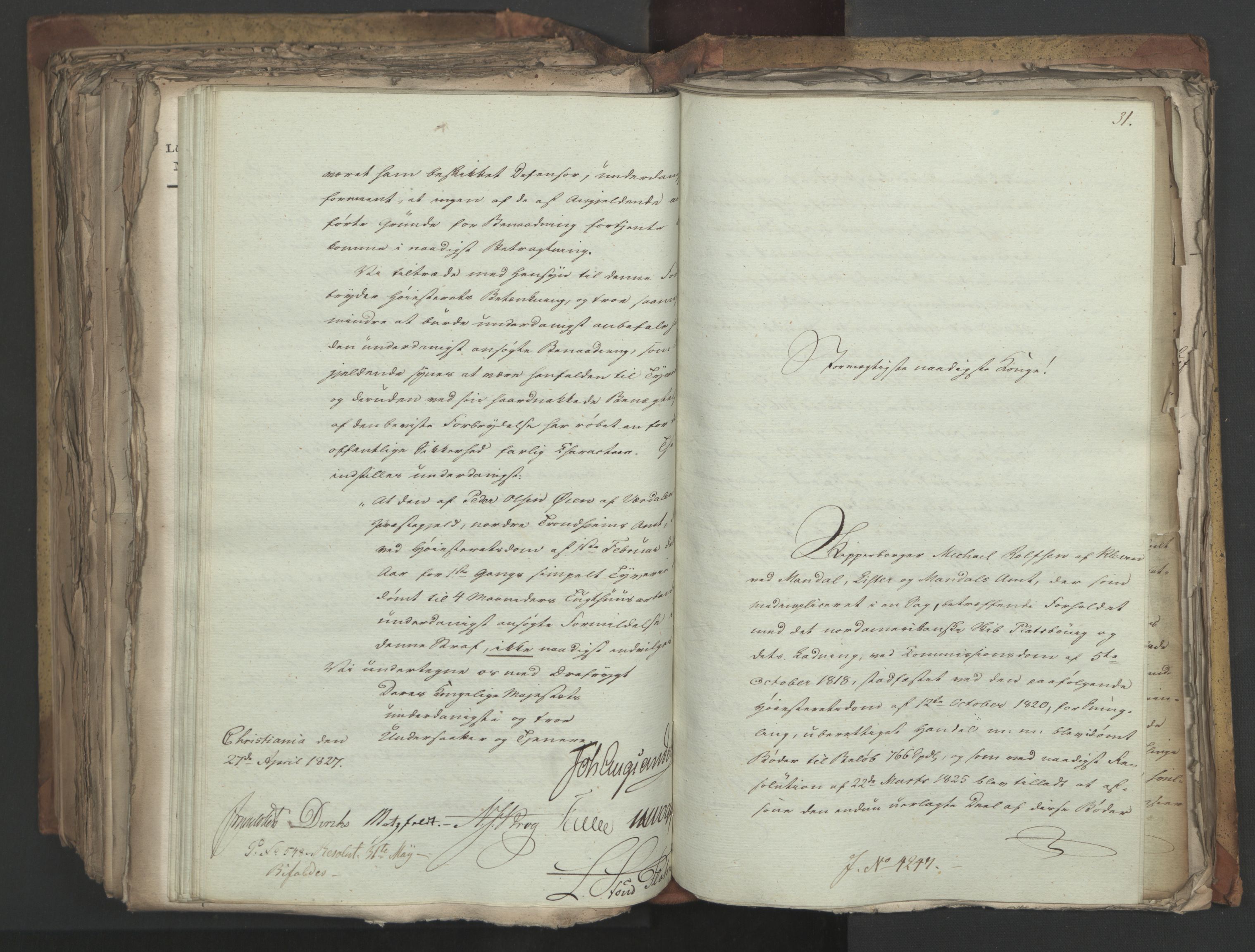 Statsrådsavdelingen i Stockholm, AV/RA-S-1003/D/Da/L0050: Regjeringsinnstillinger nr. 4087-4309, 1826, s. 525