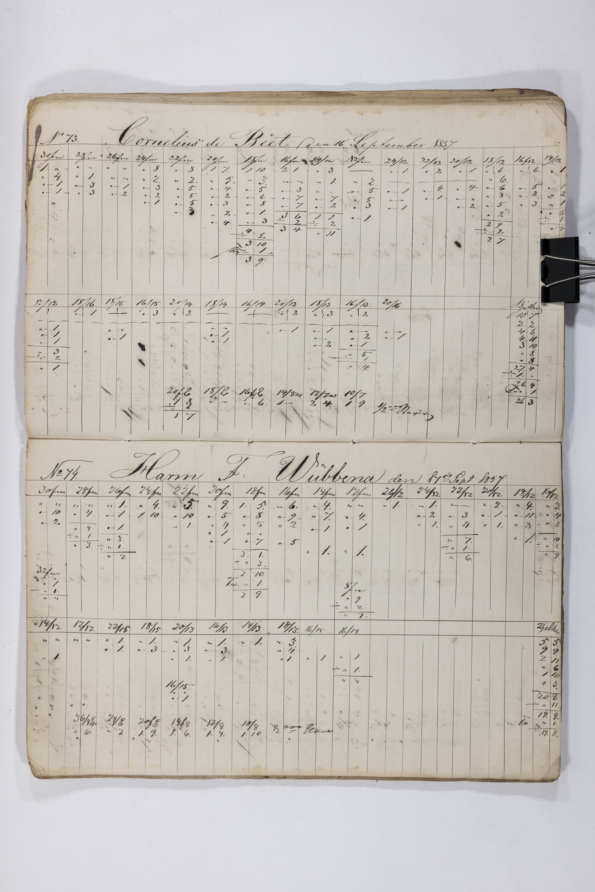 Blehr/ Kjellestad, TEMU/TGM-A-1212/E/Eb/L0008: Ladnings Liste, 1857-1859, s. 39