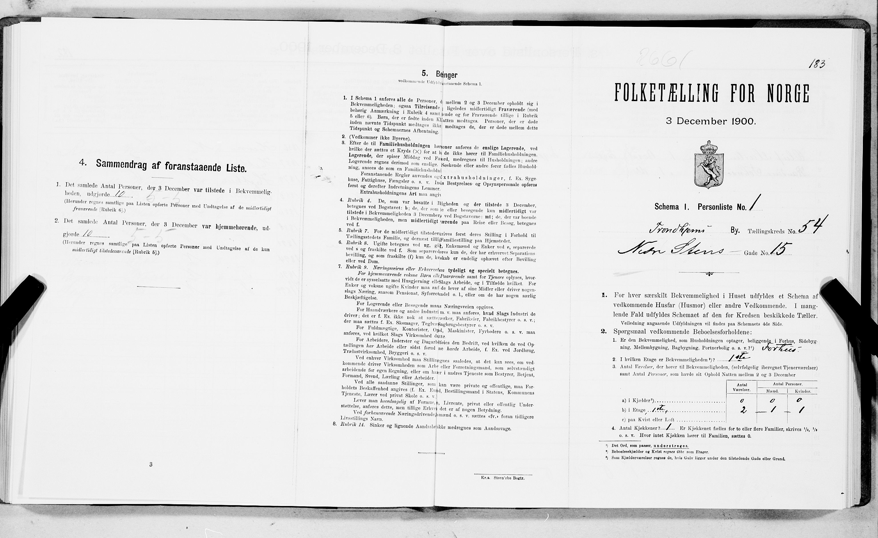 SAT, Folketelling 1900 for 1601 Trondheim kjøpstad, 1900, s. 9250