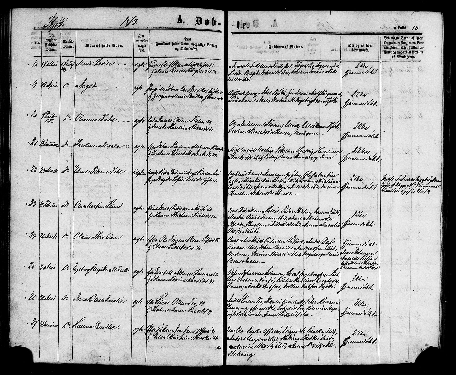 Ministerialprotokoller, klokkerbøker og fødselsregistre - Nordland, SAT/A-1459/817/L0262: Ministerialbok nr. 817A03/ 1, 1862-1877, s. 50
