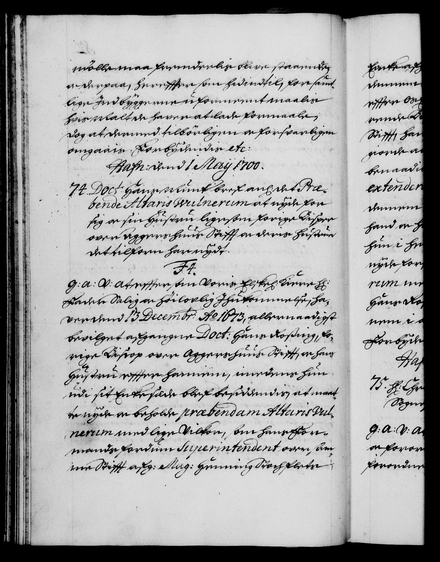 Danske Kanselli 1572-1799, RA/EA-3023/F/Fc/Fca/Fcaa/L0018: Norske registre, 1699-1703, s. 82b