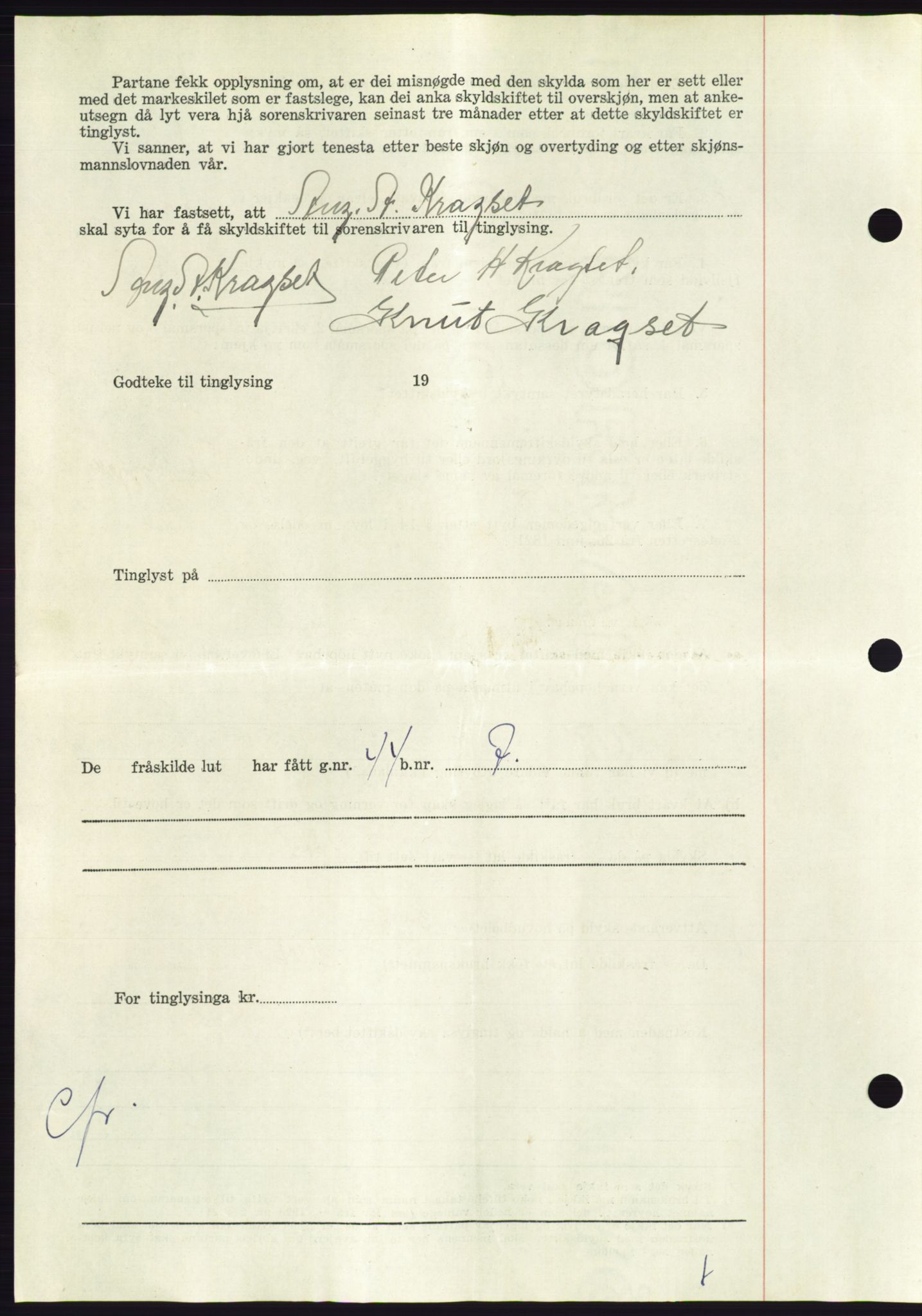 Søre Sunnmøre sorenskriveri, AV/SAT-A-4122/1/2/2C/L0092: Pantebok nr. 18A, 1952-1952, Dagboknr: 920/1952