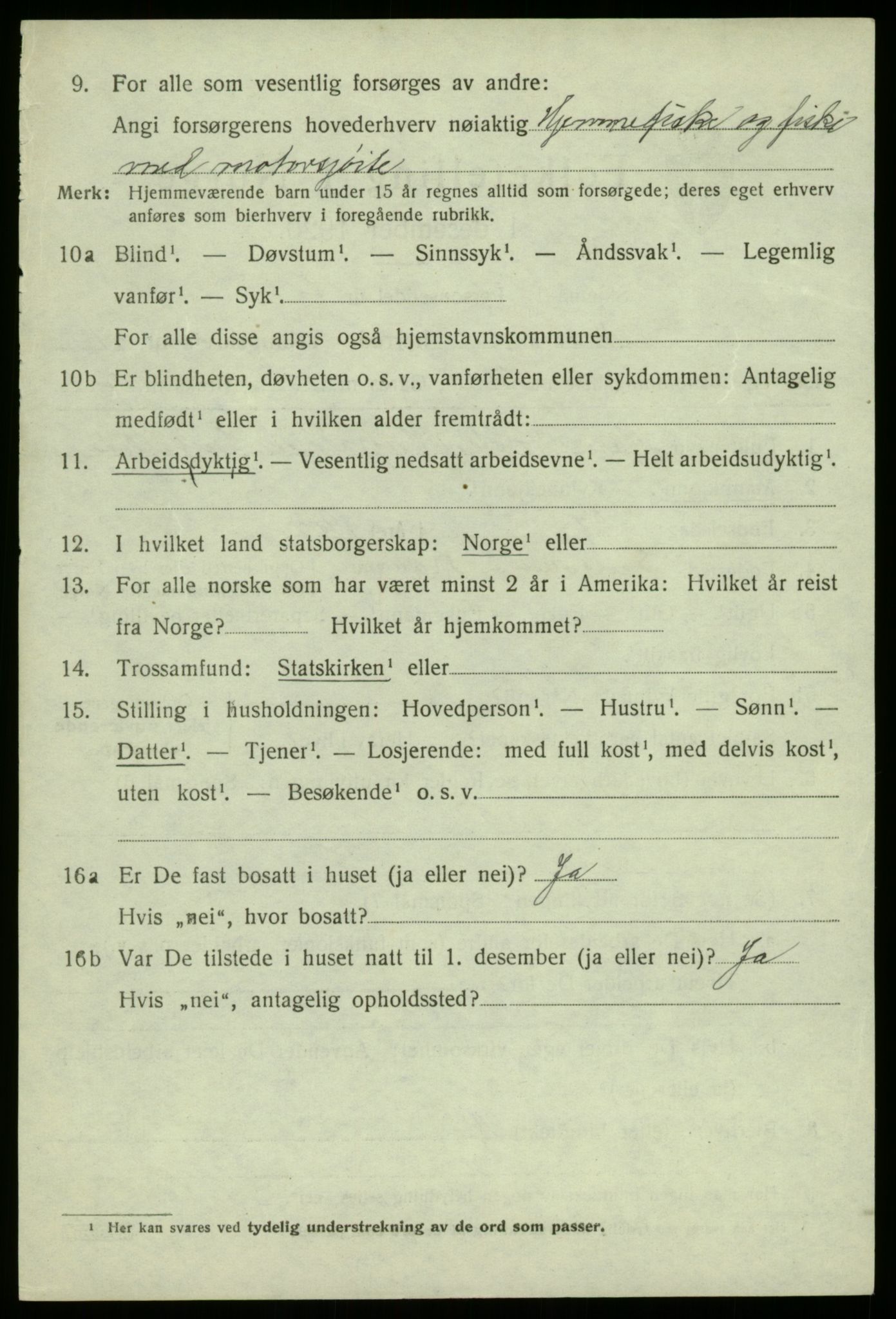 SAB, Folketelling 1920 for 1261 Manger herred, 1920, s. 7189