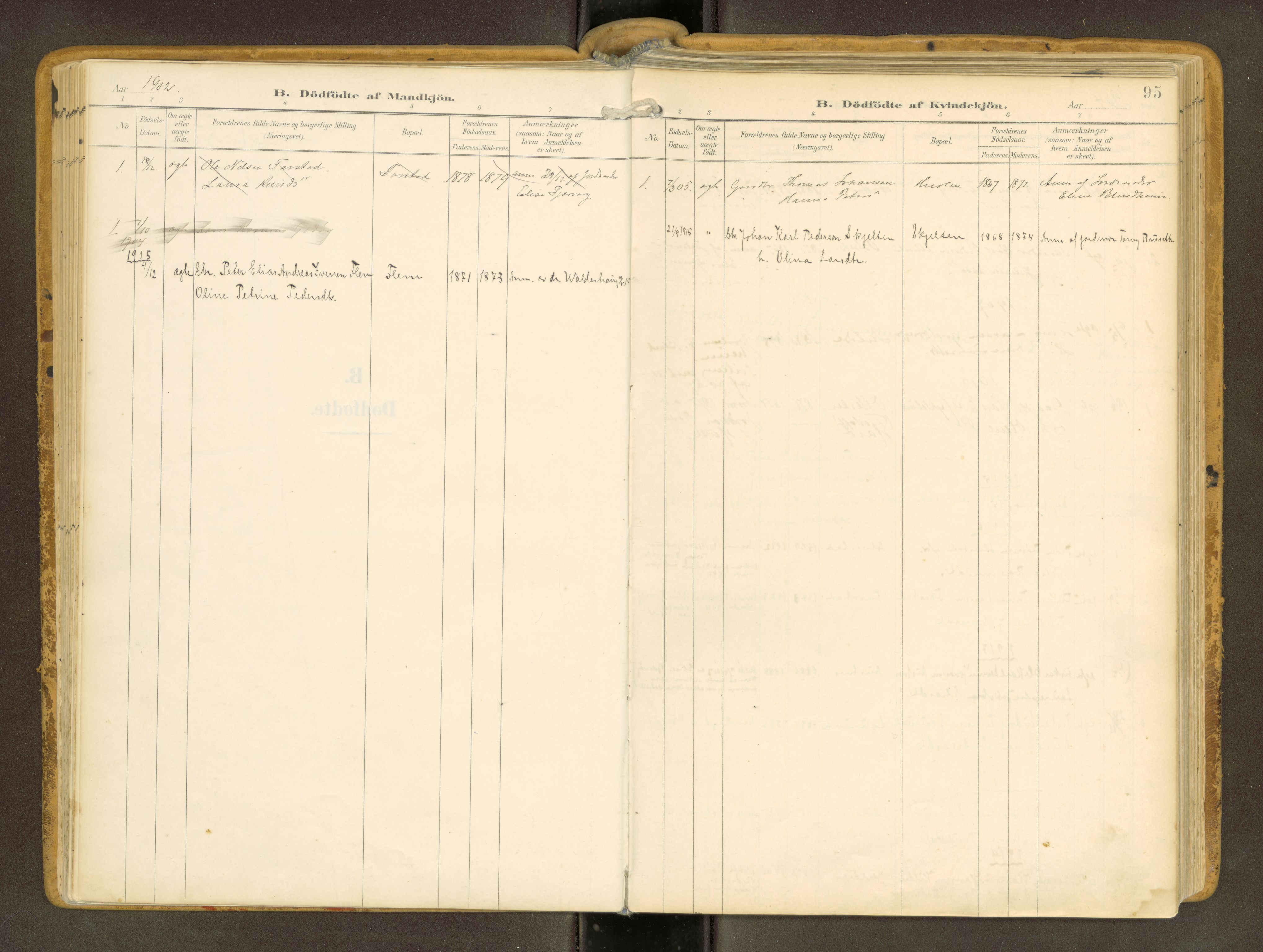 Ministerialprotokoller, klokkerbøker og fødselsregistre - Møre og Romsdal, AV/SAT-A-1454/536/L0517: Ministerialbok nr. 536A--, 1897-1917, s. 95