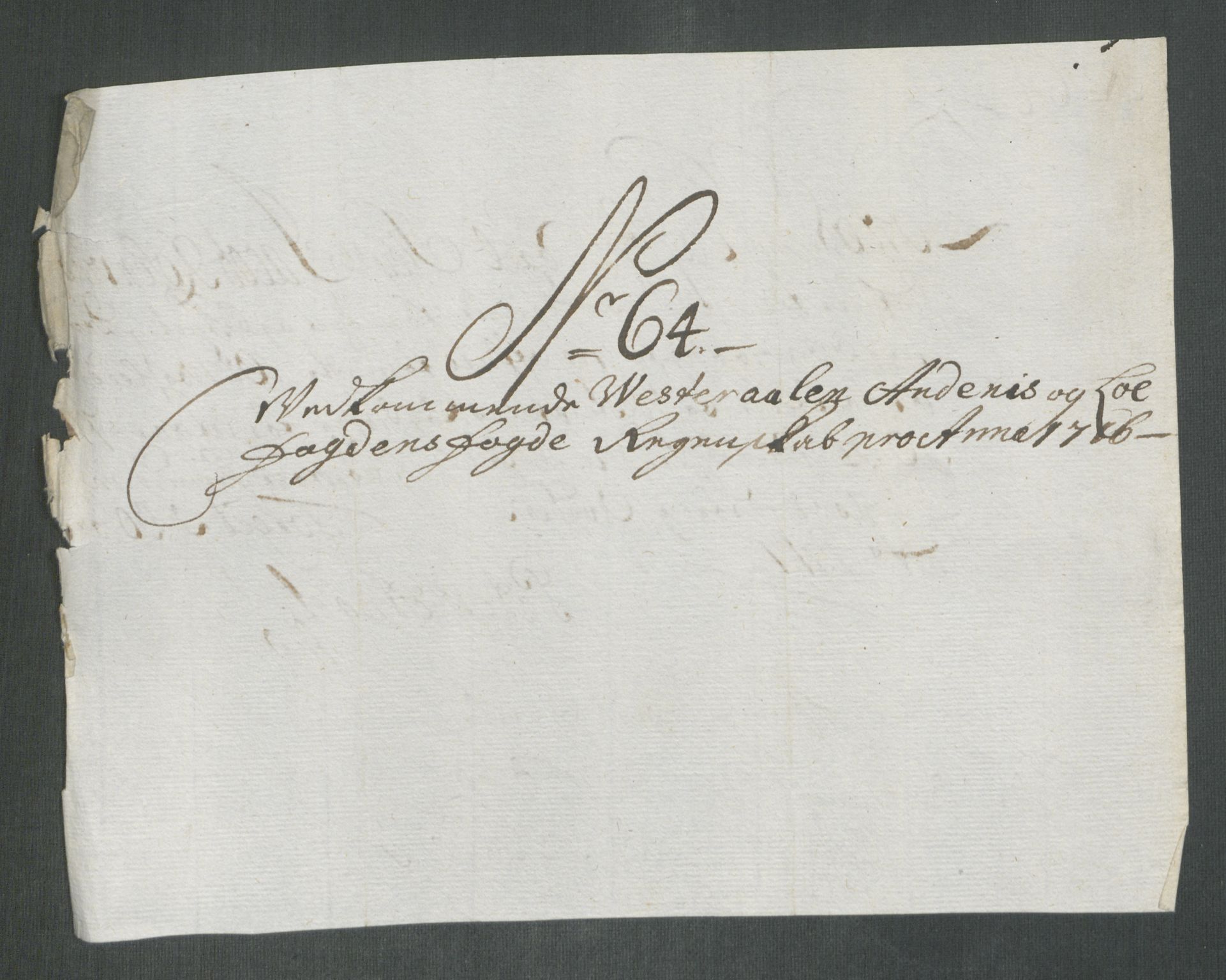 Rentekammeret inntil 1814, Reviderte regnskaper, Fogderegnskap, AV/RA-EA-4092/R67/L4682: Fogderegnskap Vesterålen, Andenes og Lofoten, 1716, s. 308