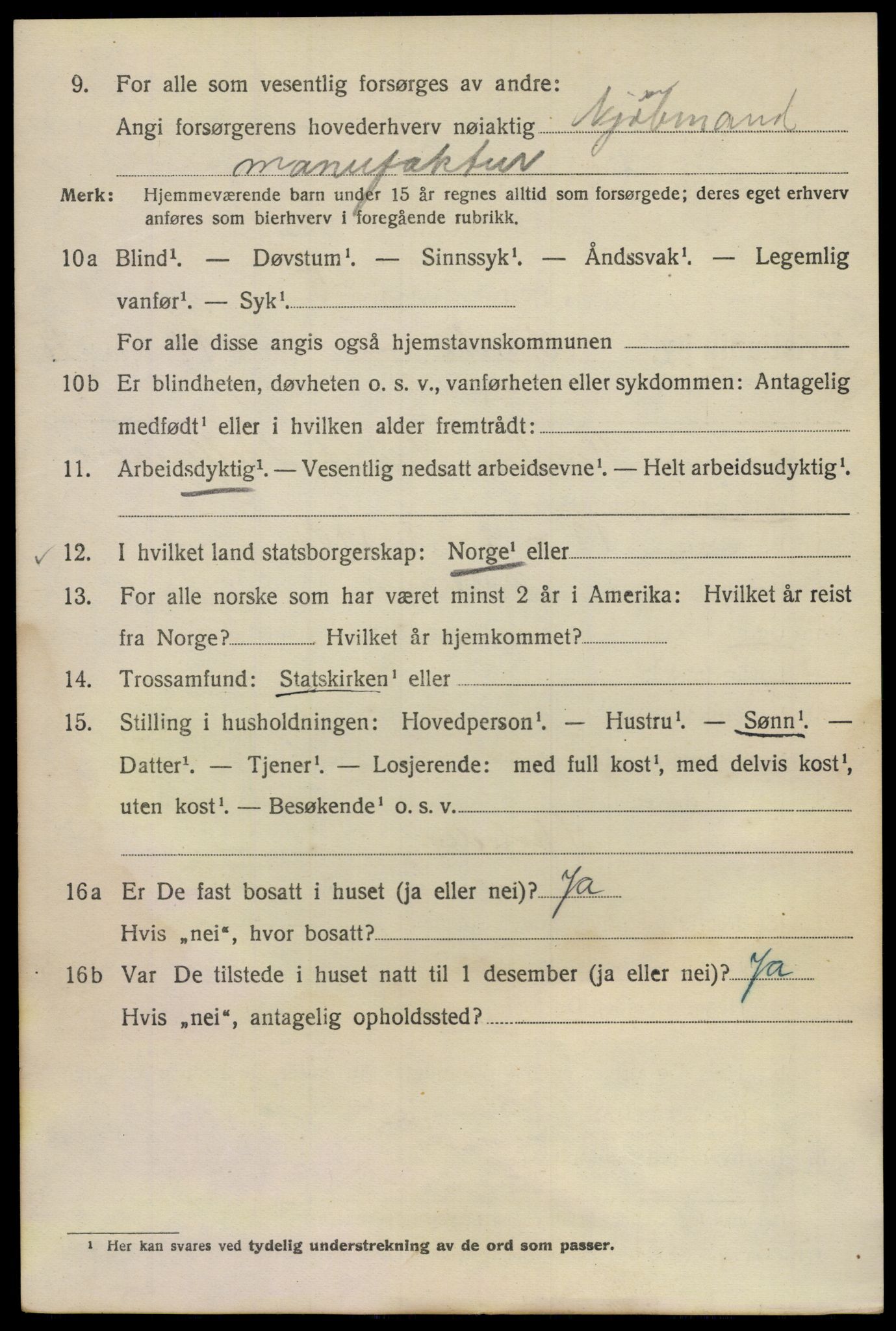 SAO, Folketelling 1920 for 0301 Kristiania kjøpstad, 1920, s. 405134