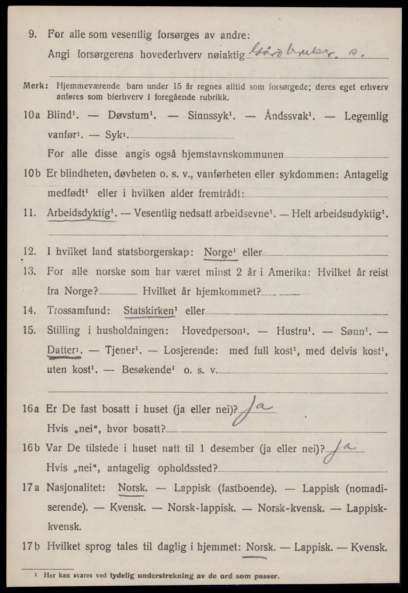 SAT, Folketelling 1920 for 1664 Selbu herred, 1920, s. 6511
