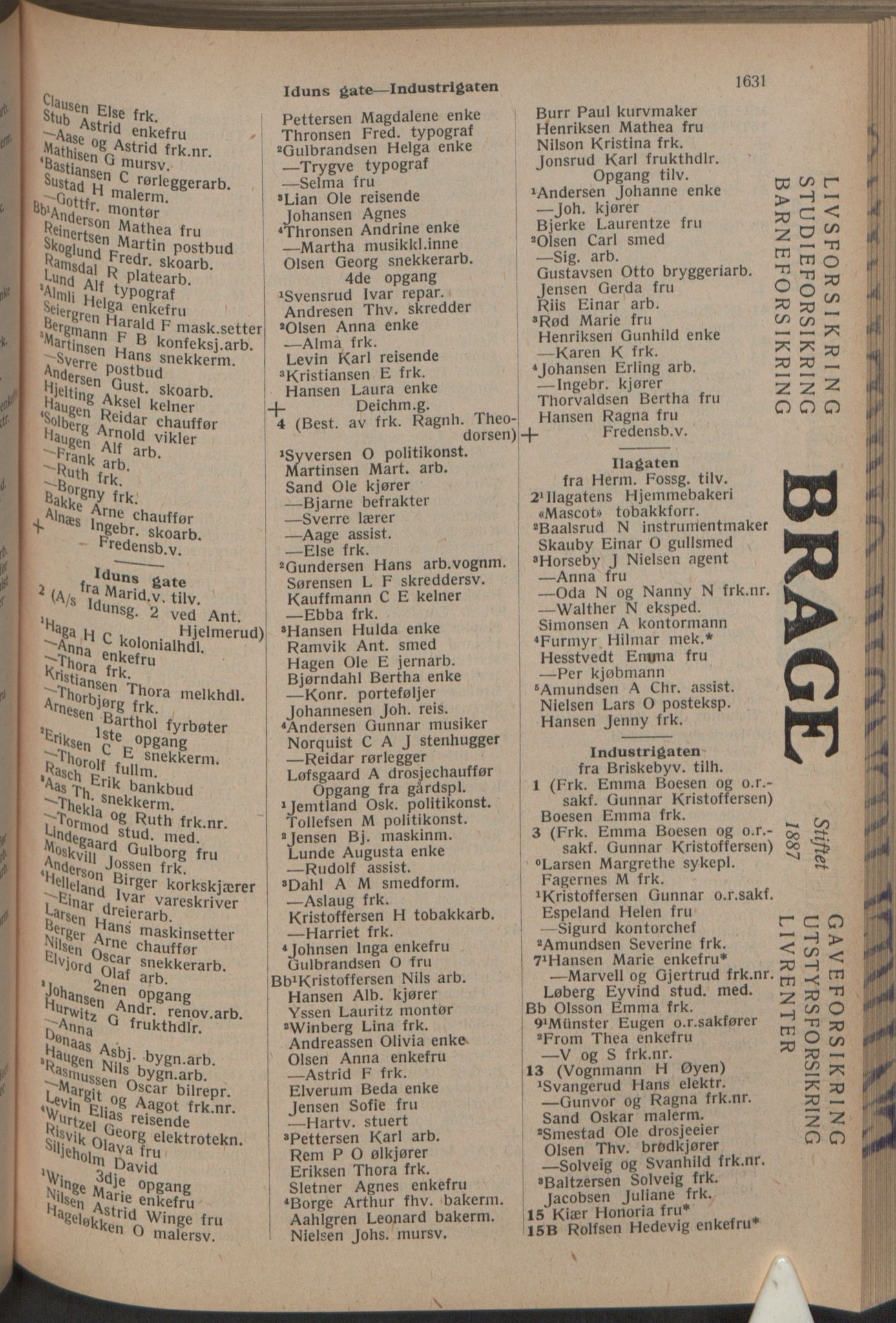 Kristiania/Oslo adressebok, PUBL/-, 1933, s. 1631