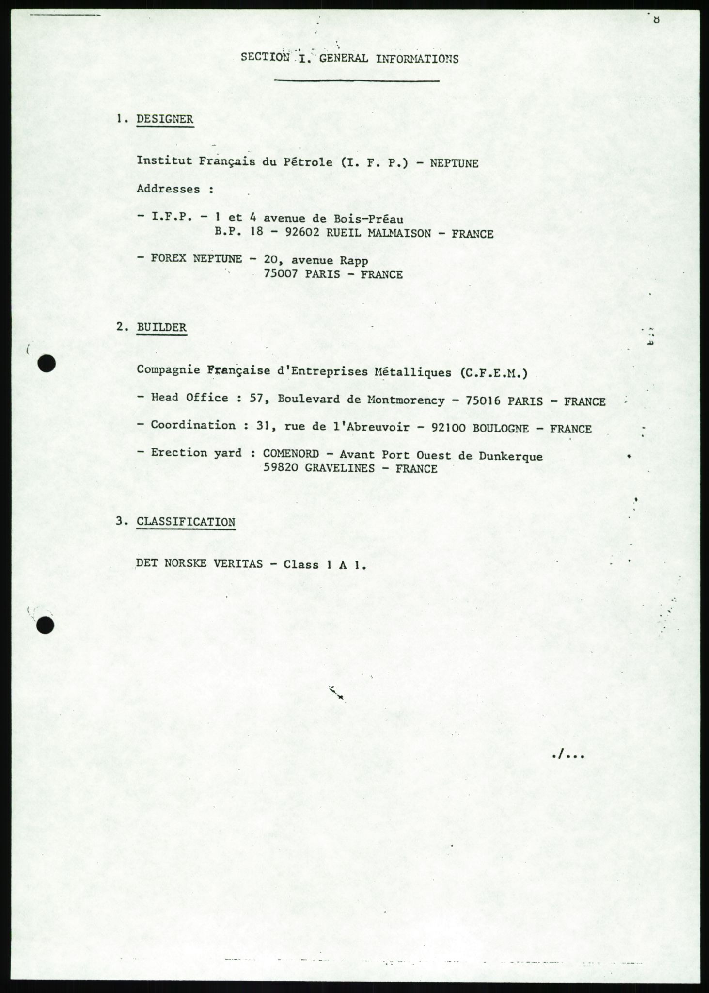 Justisdepartementet, Granskningskommisjonen ved Alexander Kielland-ulykken 27.3.1980, AV/RA-S-1165/D/L0003: 0001 NOU 1981:11 Alexander Kielland ulykken/0002 Korrespondanse/0003: Alexander L. Kielland: Operating manual, 1980-1981, s. 861