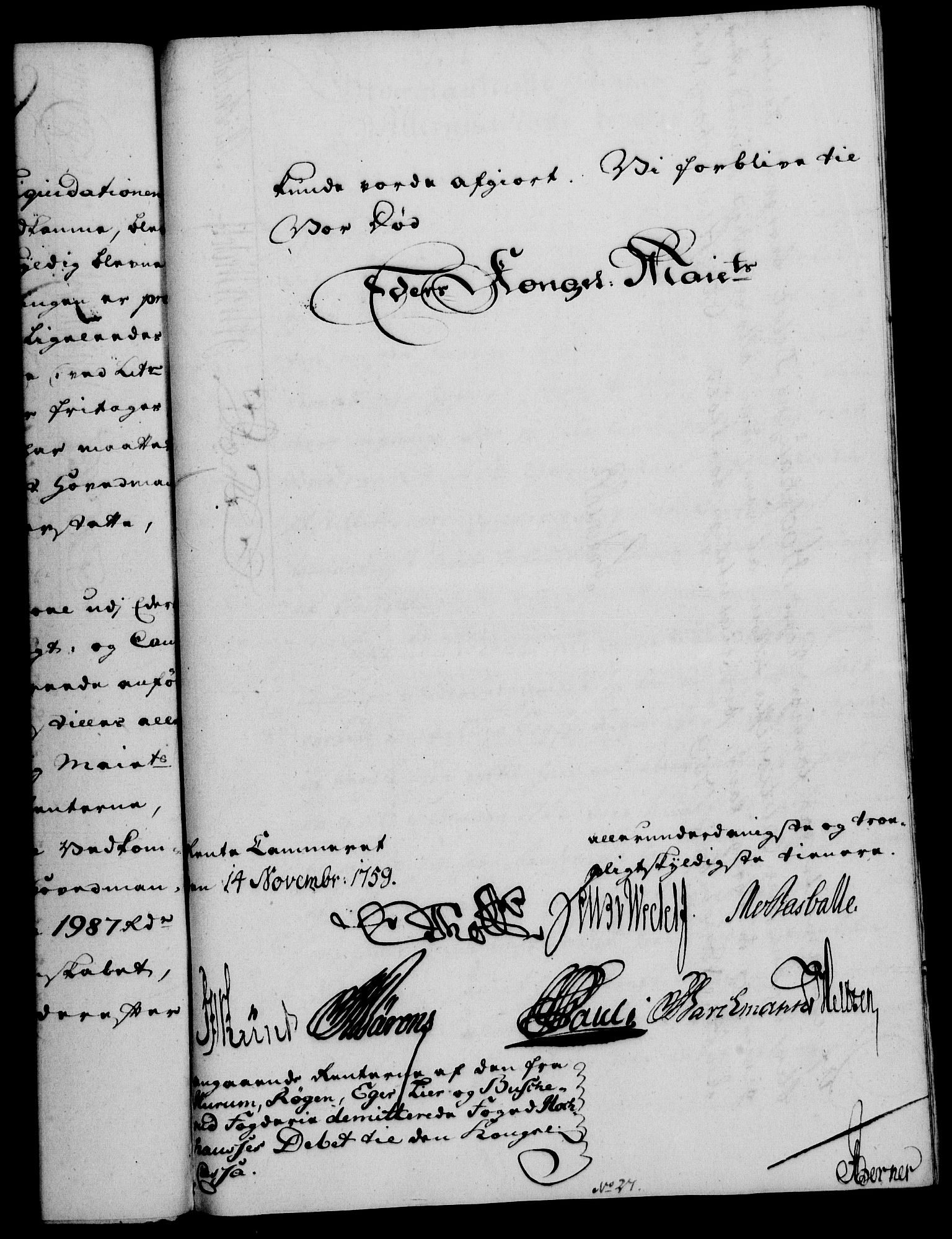 Rentekammeret, Kammerkanselliet, RA/EA-3111/G/Gf/Gfa/L0041: Norsk relasjons- og resolusjonsprotokoll (merket RK 52.41), 1759, s. 665