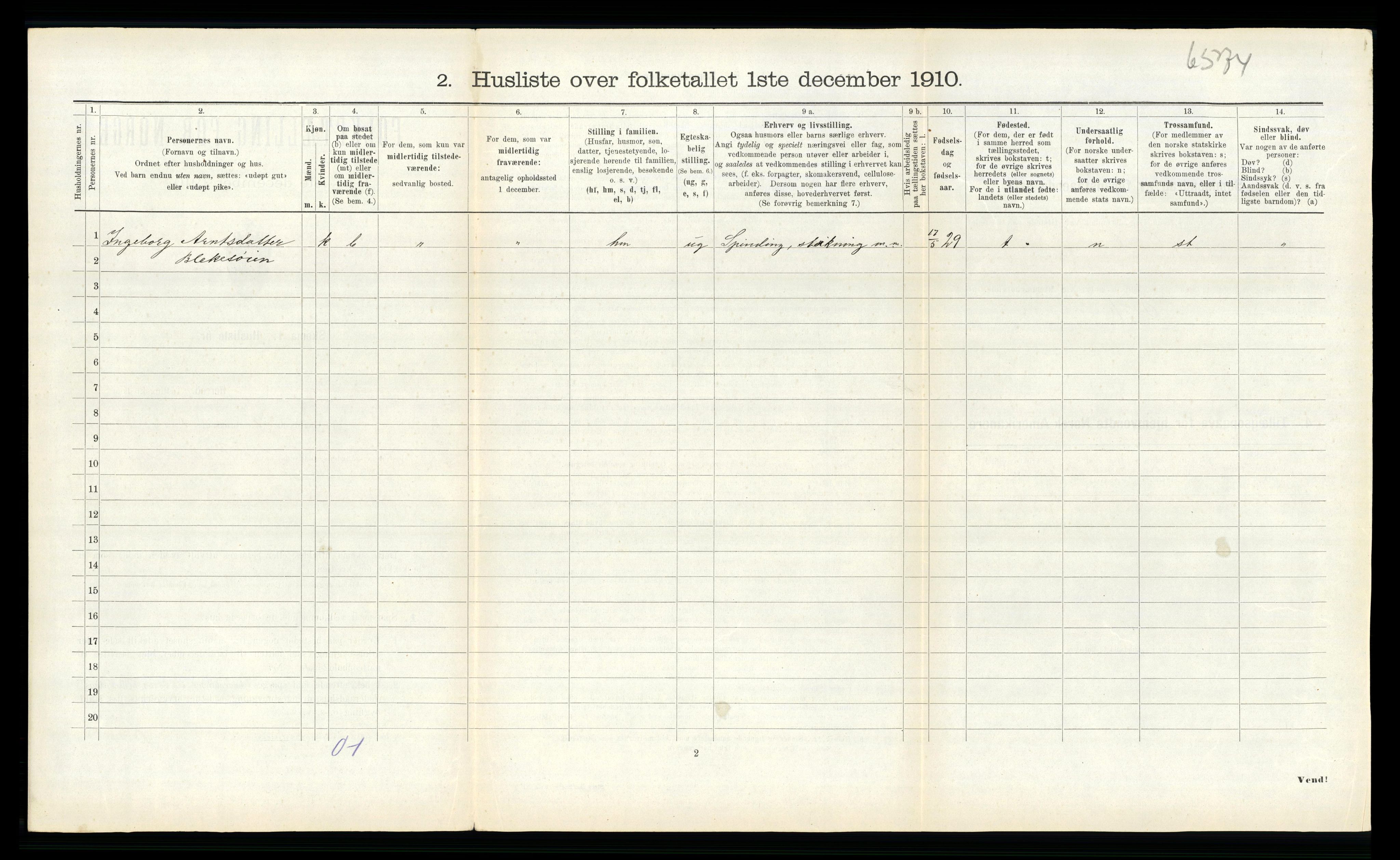 RA, Folketelling 1910 for 1653 Melhus herred, 1910, s. 123