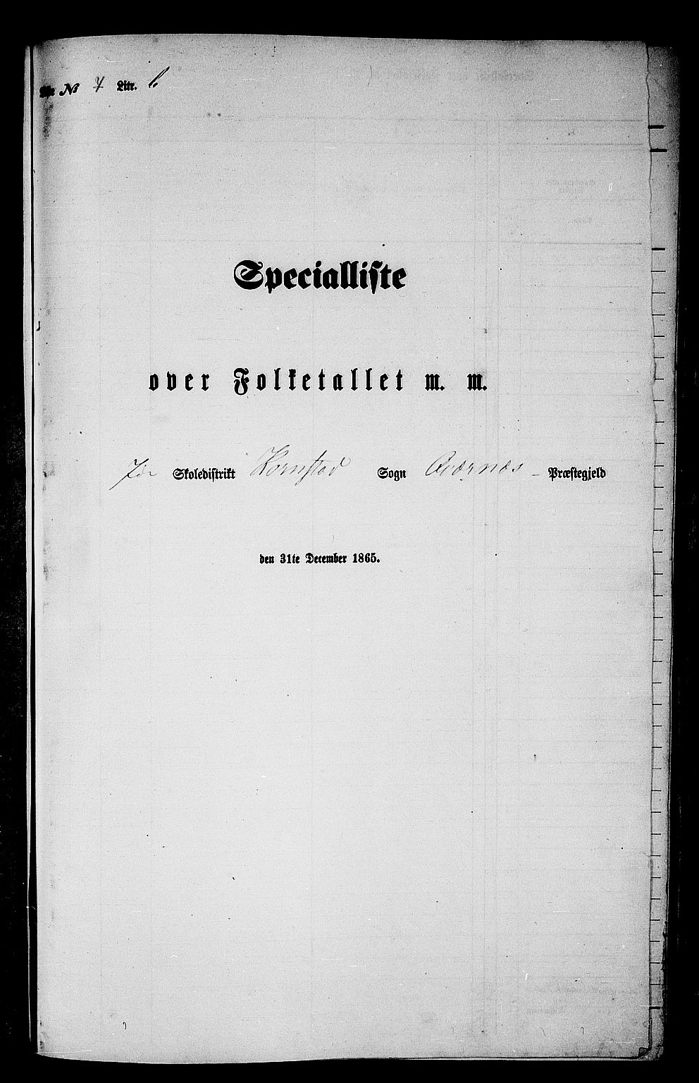 RA, Folketelling 1865 for 1553P Kvernes prestegjeld, 1865, s. 139