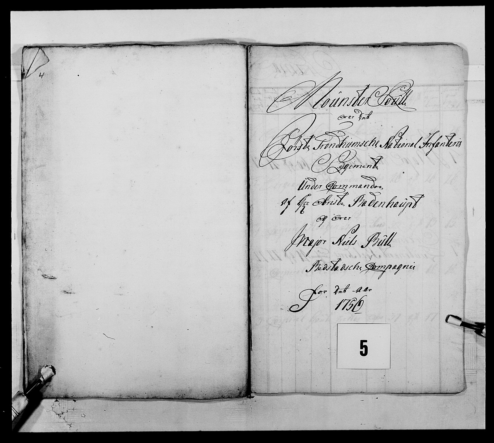 Kommanderende general (KG I) med Det norske krigsdirektorium, AV/RA-EA-5419/E/Ea/L0510: 1. Trondheimske regiment, 1756-1765, s. 55