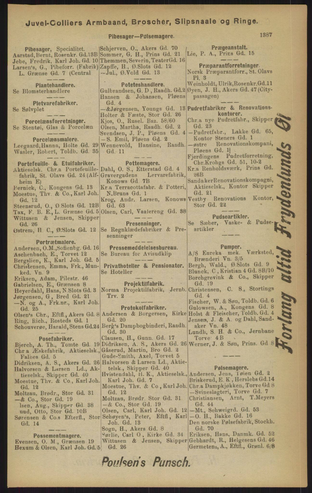 Kristiania/Oslo adressebok, PUBL/-, 1902, s. 1387