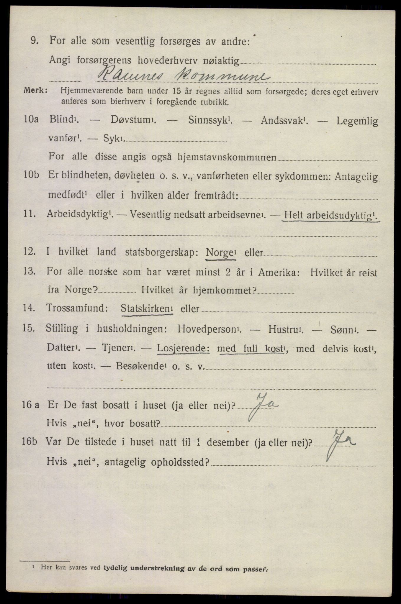 SAKO, Folketelling 1920 for 0718 Ramnes herred, 1920, s. 4285