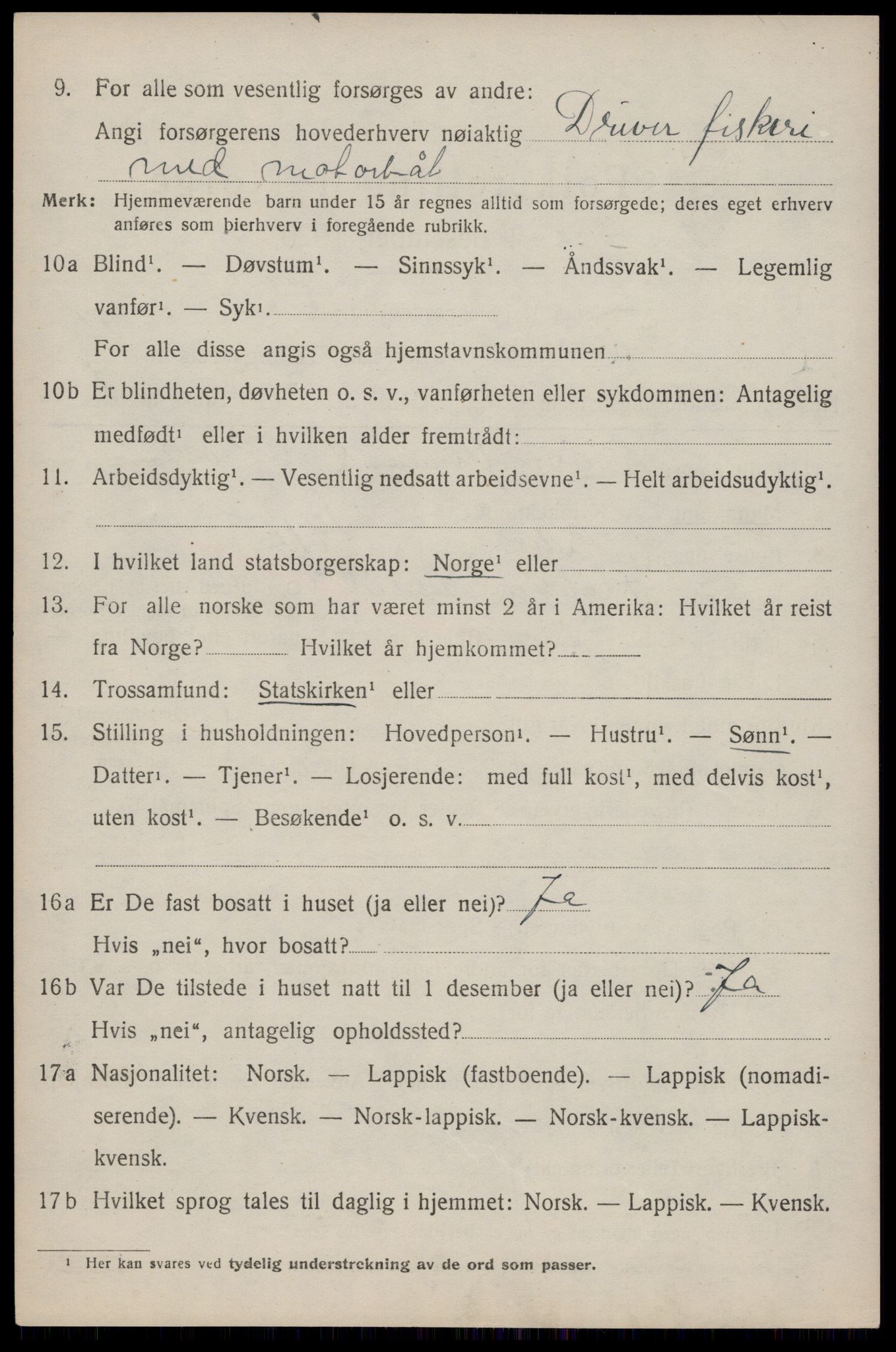 SAT, Folketelling 1920 for 1859 Flakstad herred, 1920, s. 3388