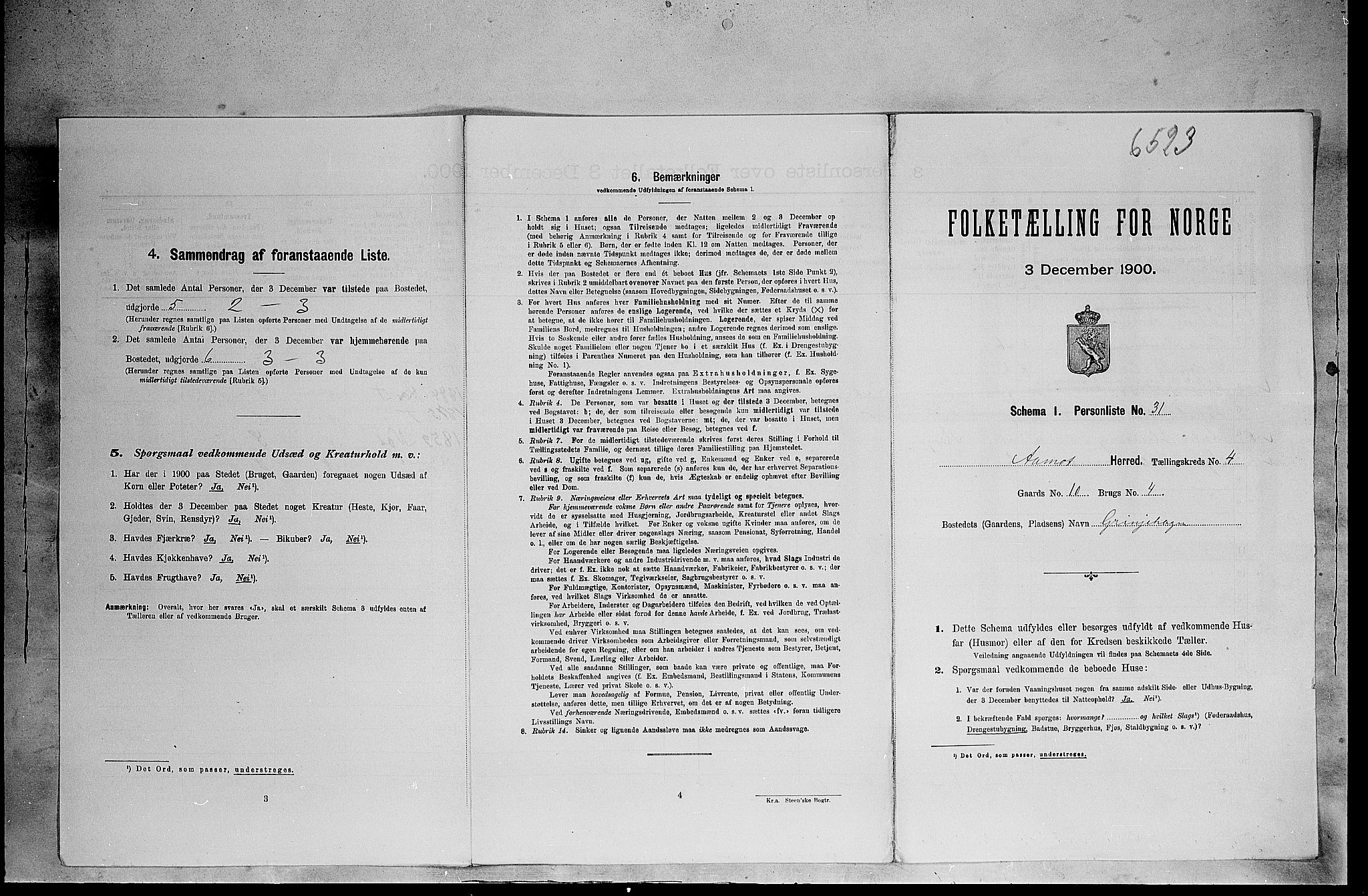 SAH, Folketelling 1900 for 0429 Åmot herred, 1900, s. 526