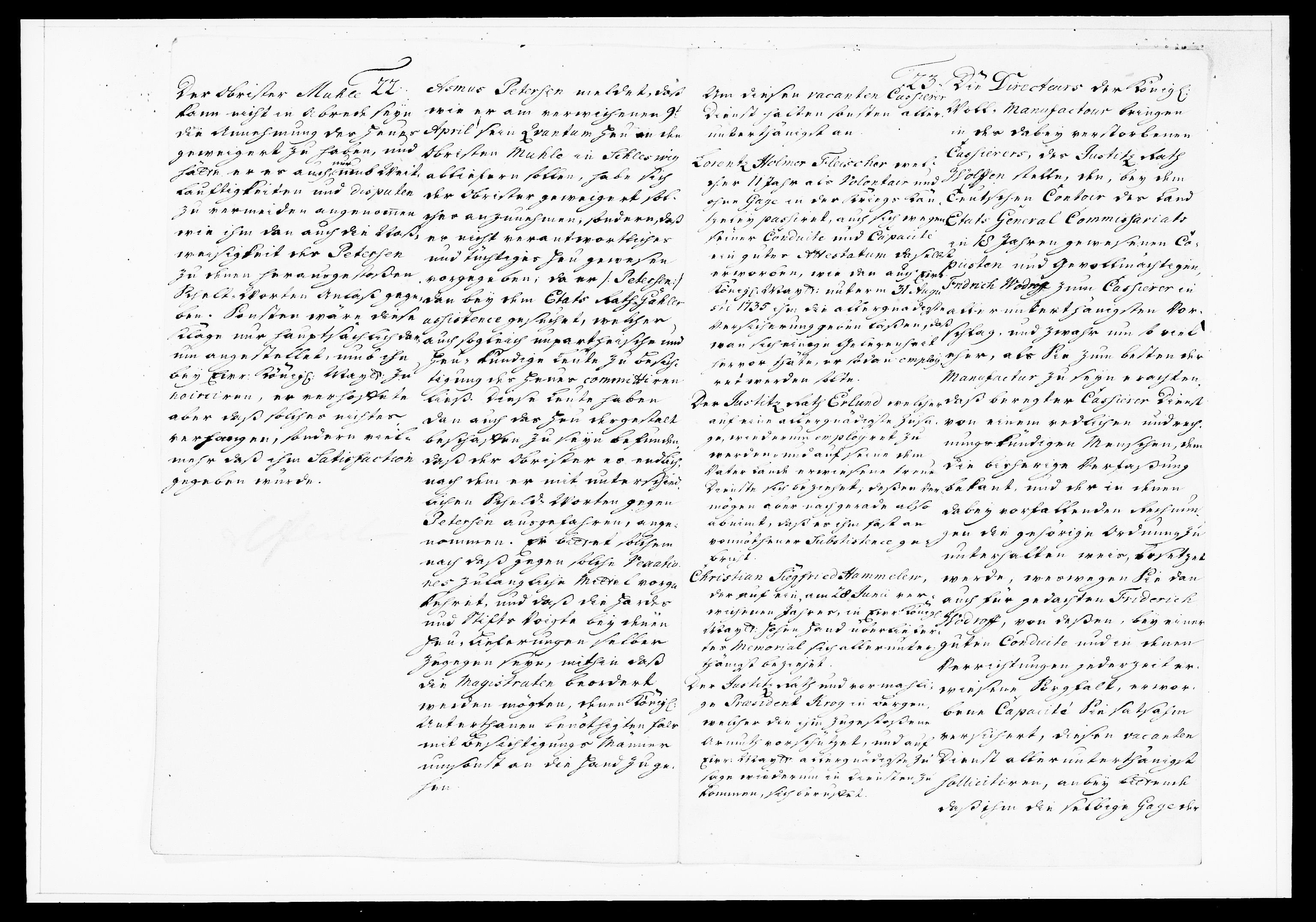 Krigskollegiet, Krigskancelliet, DRA/A-0006/-/1130-1137: Refererede sager, 1736, s. 206