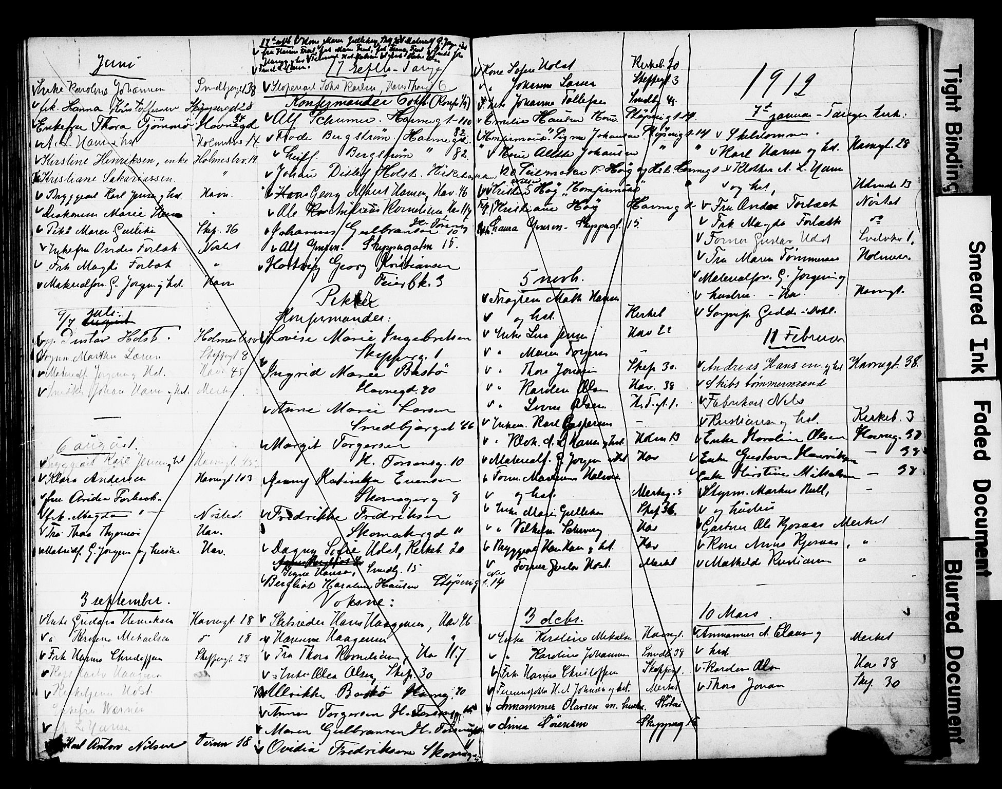 Strømsø kirkebøker, AV/SAKO-A-246/Y/Yb/L0002: Kladd til kirkebok nr. II 2, 1907-1915