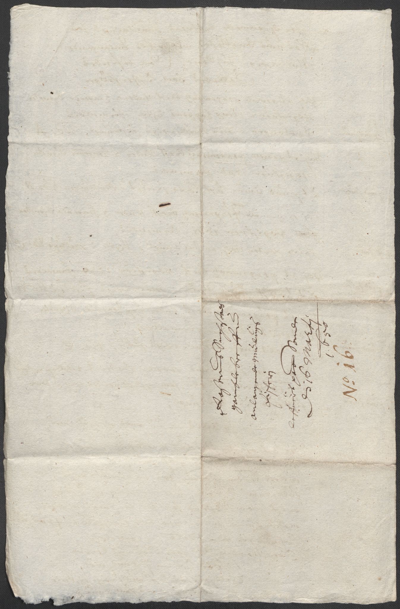 Riksarkivets diplomsamling, AV/RA-EA-5965/F12/L0005: Pk. 7 (II), 1613-1721, s. 36
