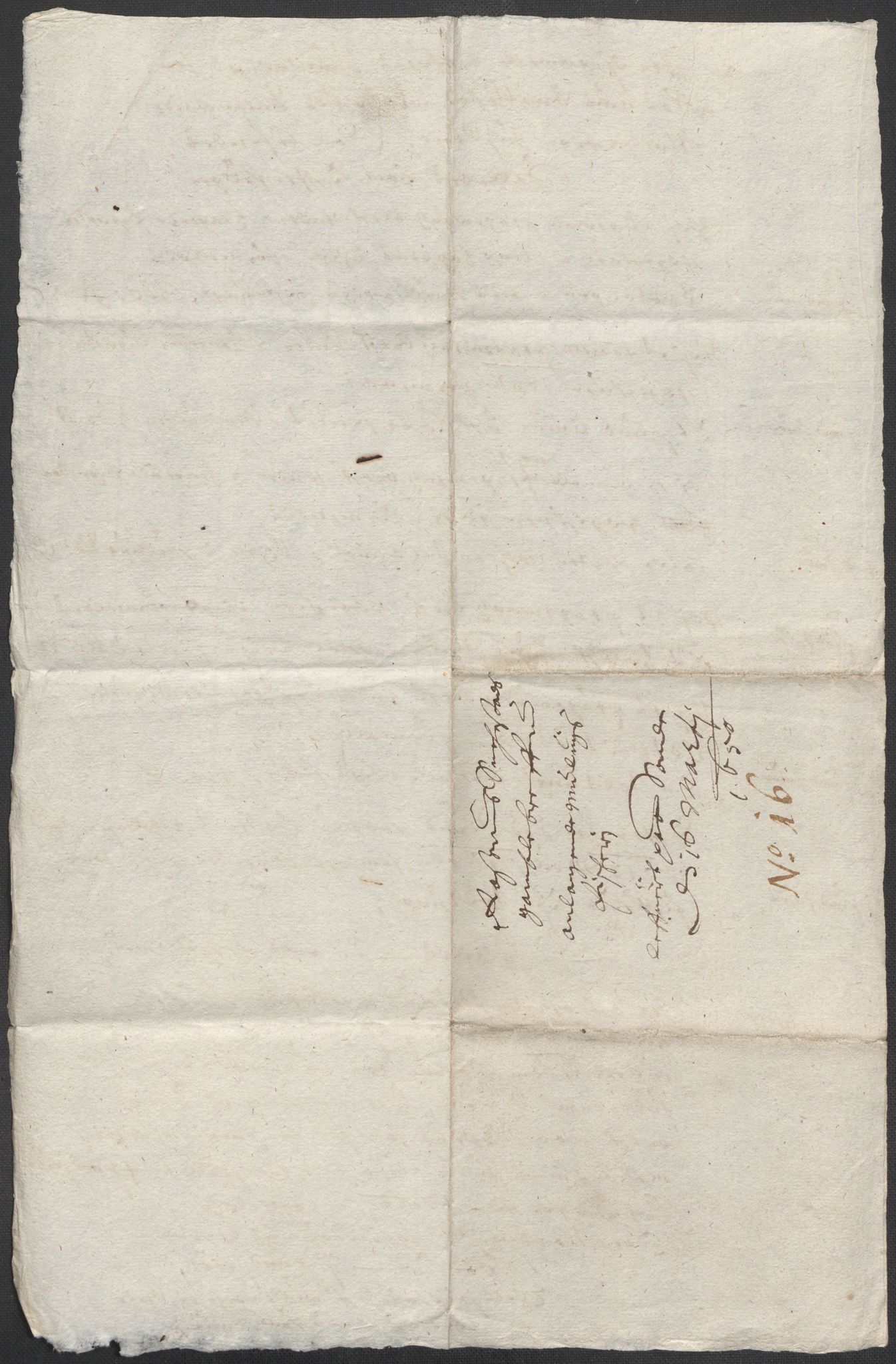 Riksarkivets diplomsamling, RA/EA-5965/F12/L0005: Pk. 7 (II), 1613-1721, s. 36