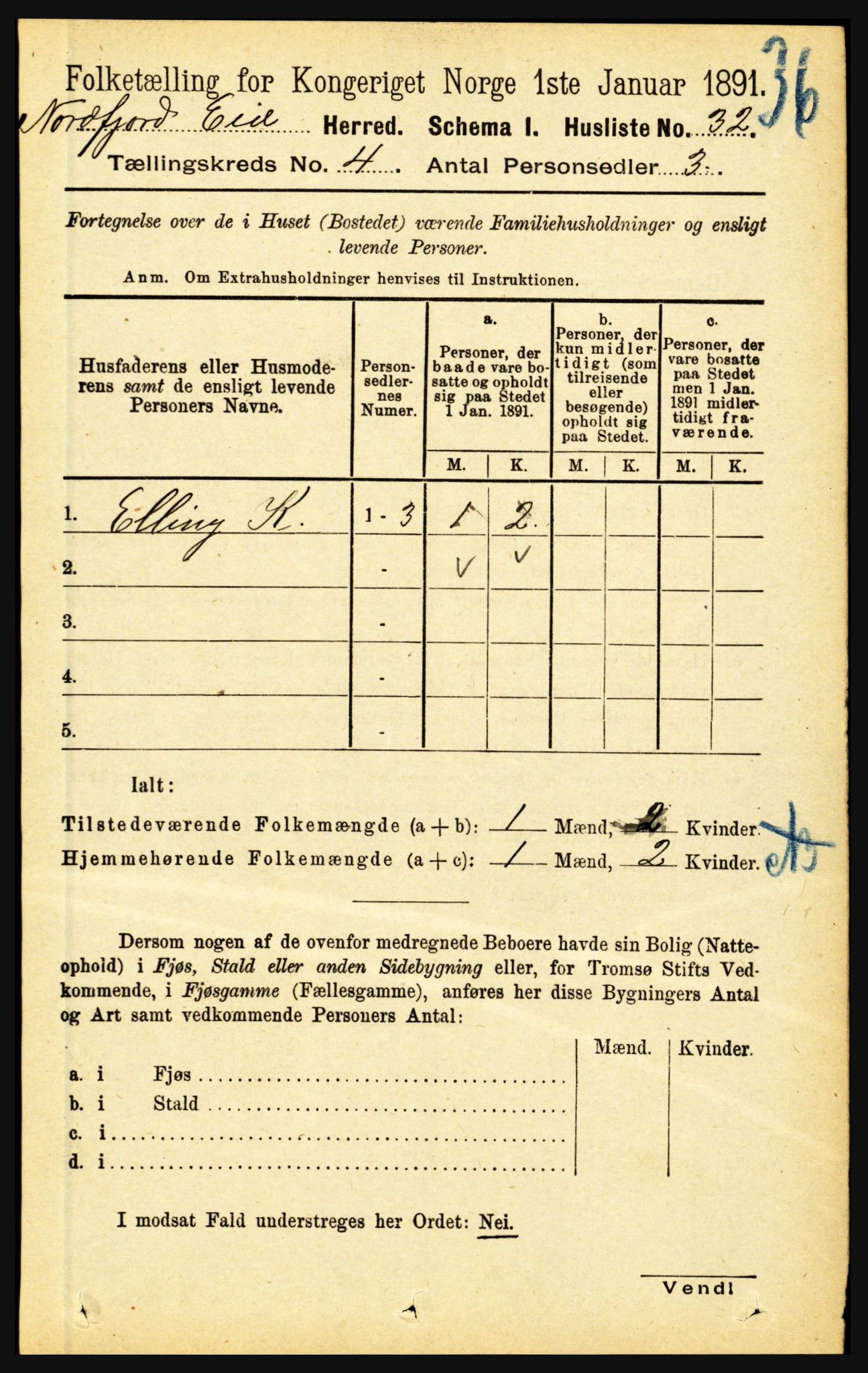 RA, Folketelling 1891 for 1443 Eid herred, 1891, s. 867