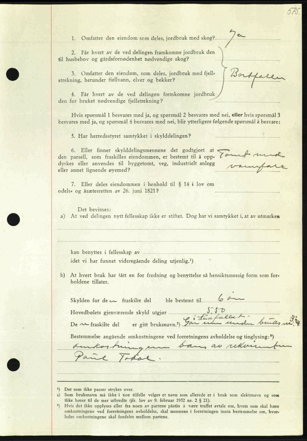 Nordmøre sorenskriveri, AV/SAT-A-4132/1/2/2Ca: Pantebok nr. A104, 1947-1947, Dagboknr: 738/1947