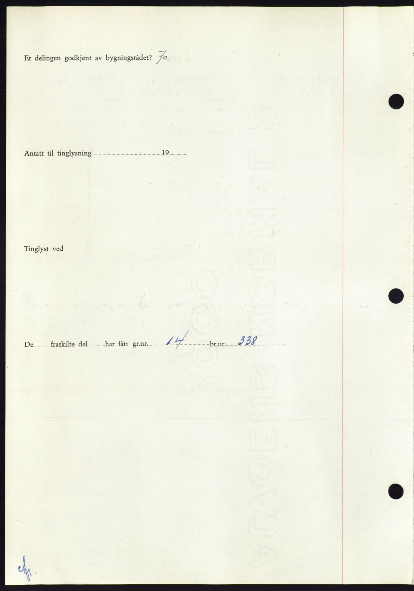 Søre Sunnmøre sorenskriveri, AV/SAT-A-4122/1/2/2C/L0094: Pantebok nr. 20A, 1953-1953, Dagboknr: 611/1953