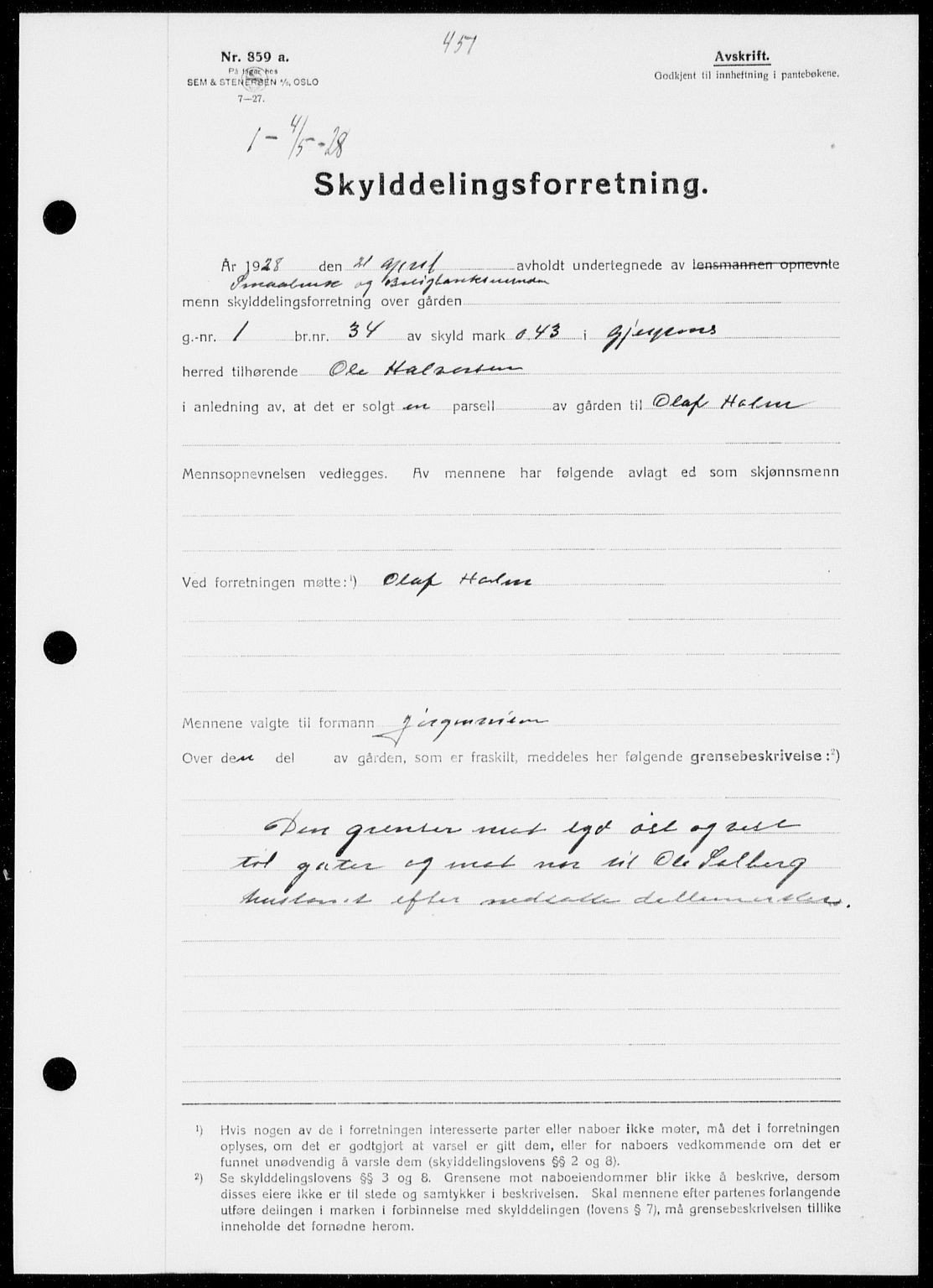 Gjerpen sorenskriveri, SAKO/A-216/G/Ga/Gaa/L0048: Pantebok nr. I 48 og 50-51, 1926-1928, Tingl.dato: 04.05.1928