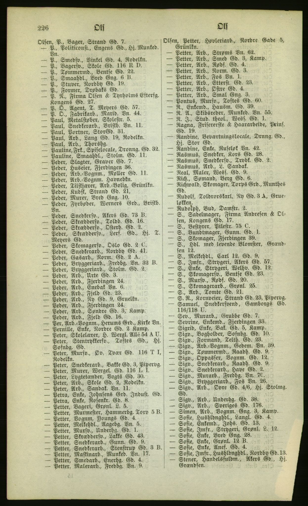 Kristiania/Oslo adressebok, PUBL/-, 1880, s. 226