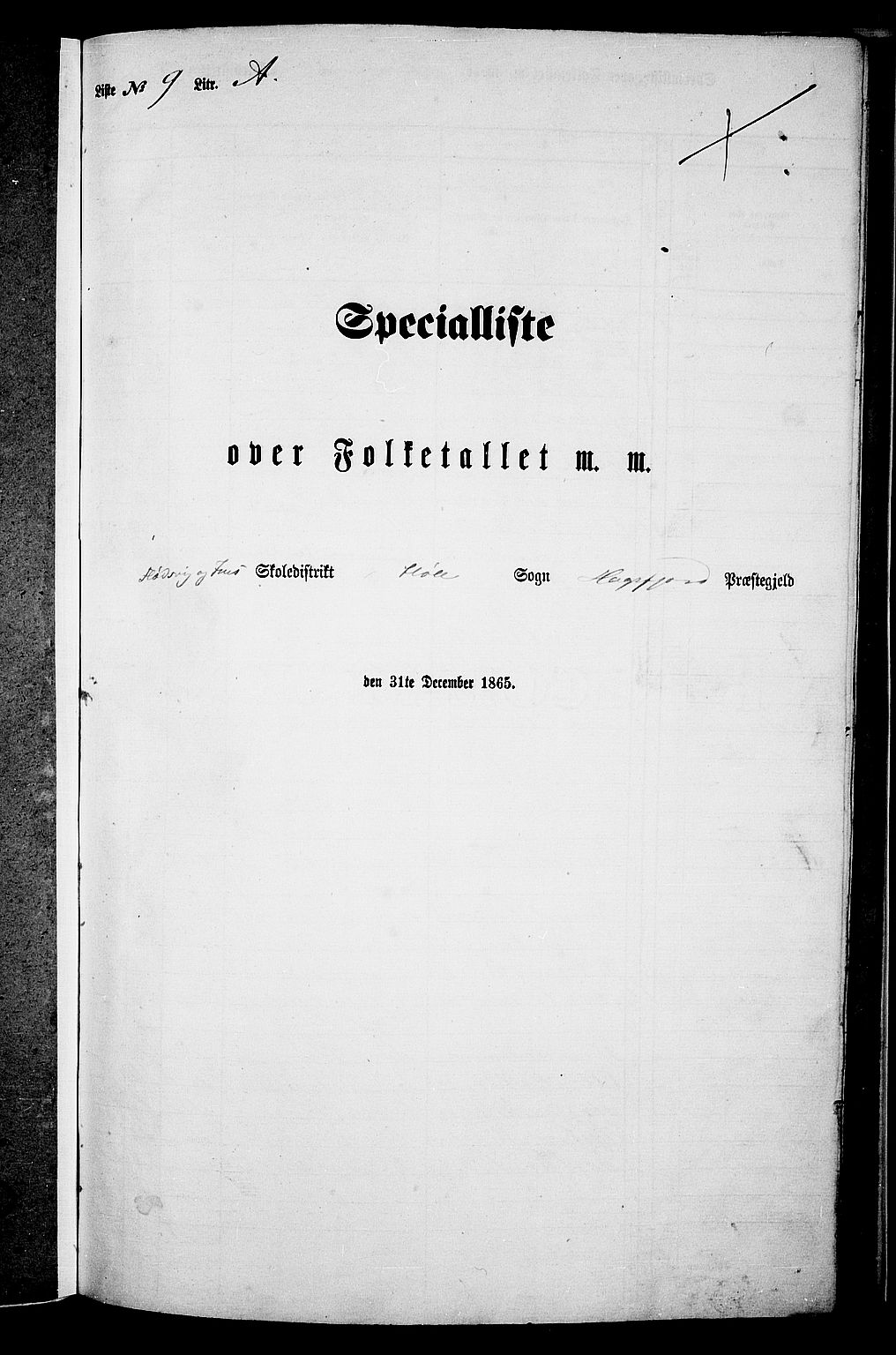 RA, Folketelling 1865 for 1128P Høgsfjord prestegjeld, 1865, s. 126