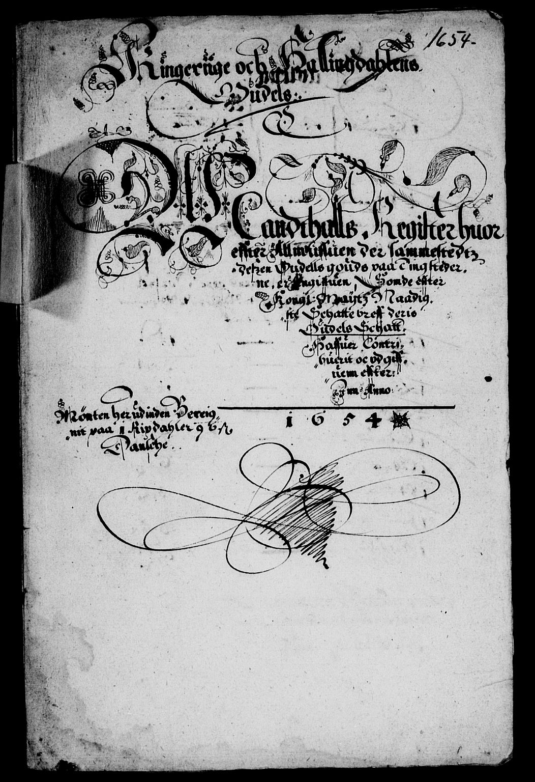 Rentekammeret inntil 1814, Reviderte regnskaper, Lensregnskaper, AV/RA-EA-5023/R/Rb/Rba/L0222: Akershus len, 1654-1655