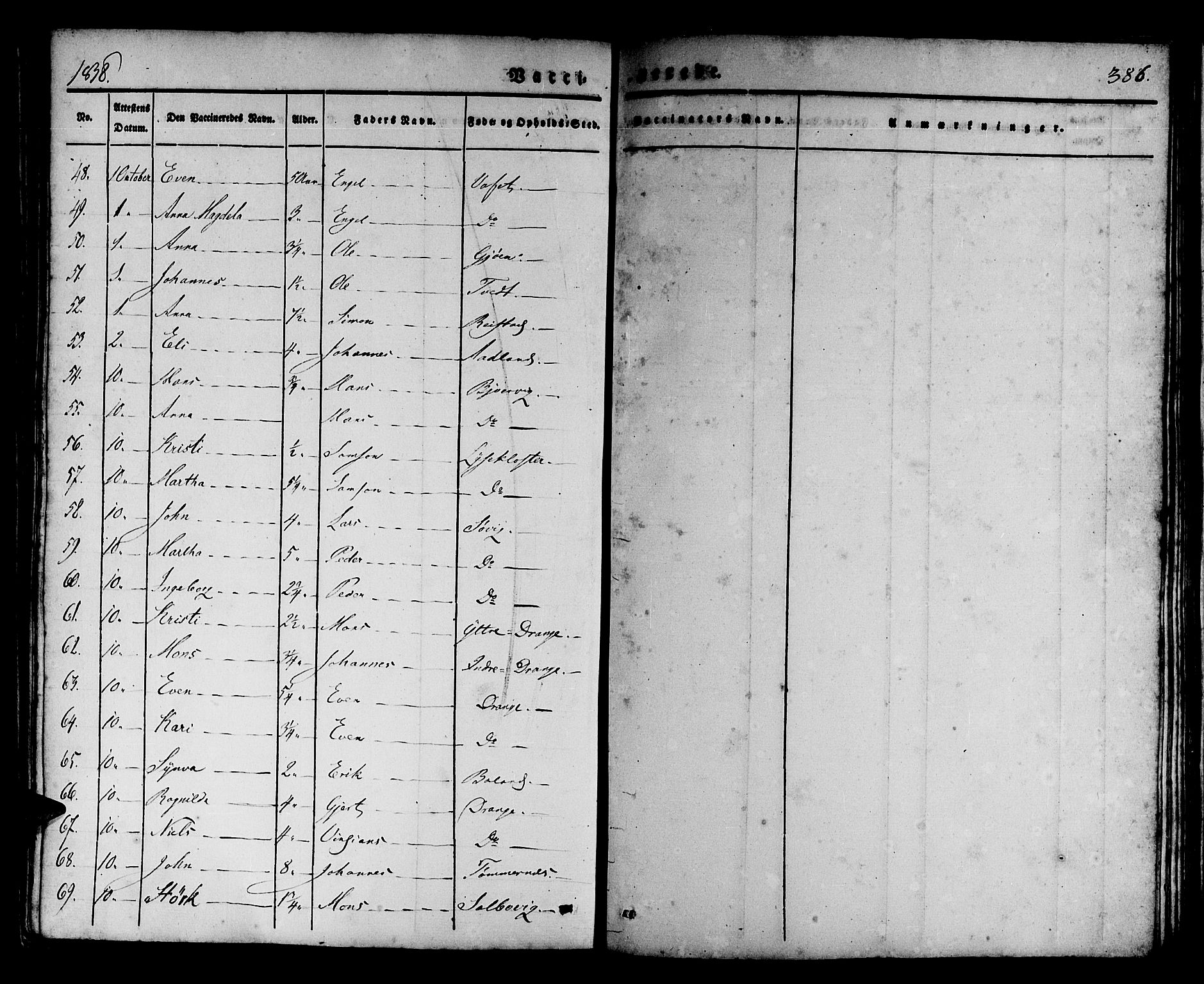Os sokneprestembete, AV/SAB-A-99929: Ministerialbok nr. A 14, 1826-1839, s. 386