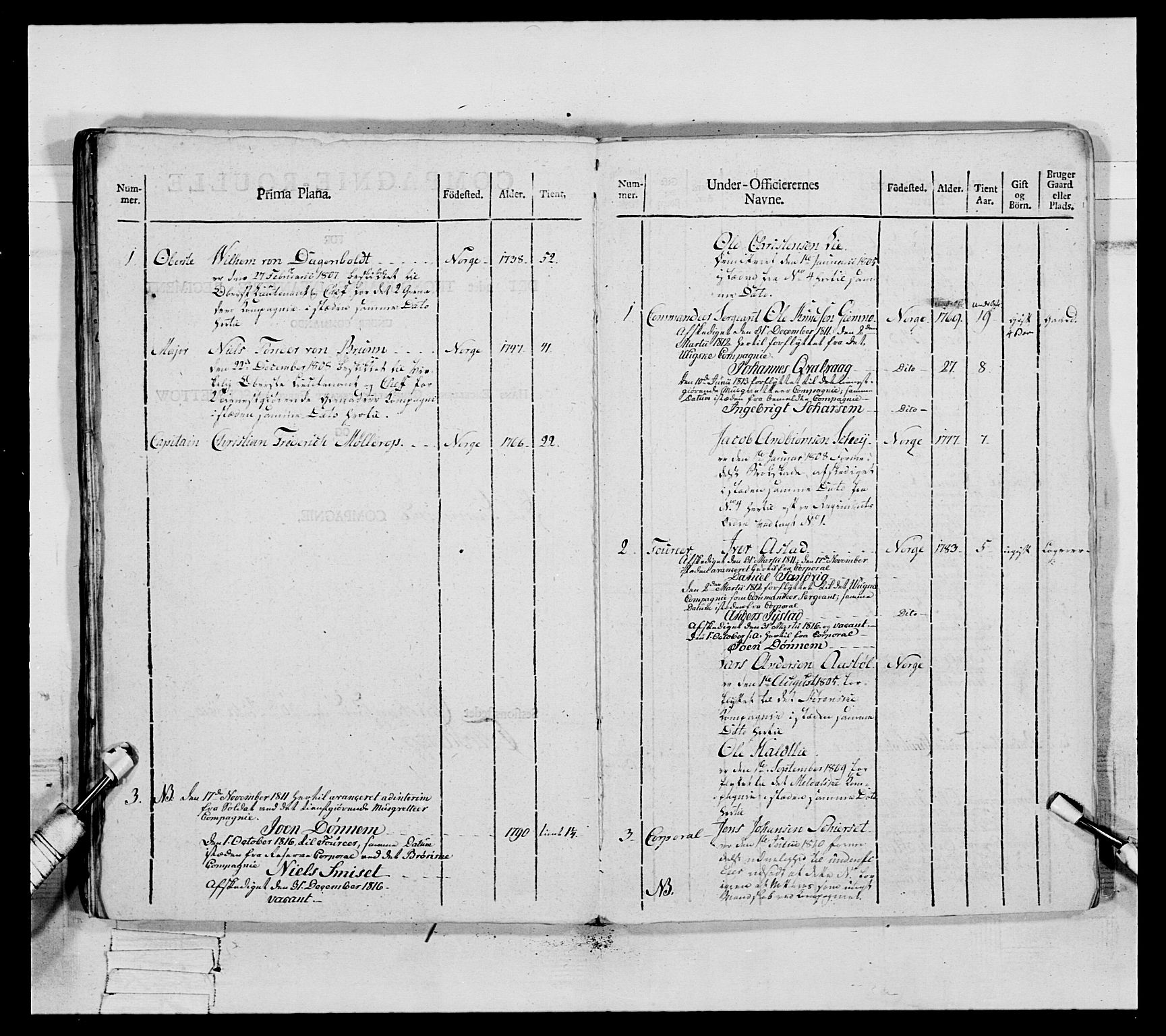 Generalitets- og kommissariatskollegiet, Det kongelige norske kommissariatskollegium, AV/RA-EA-5420/E/Eh/L0083a: 2. Trondheimske nasjonale infanteriregiment, 1810, s. 300
