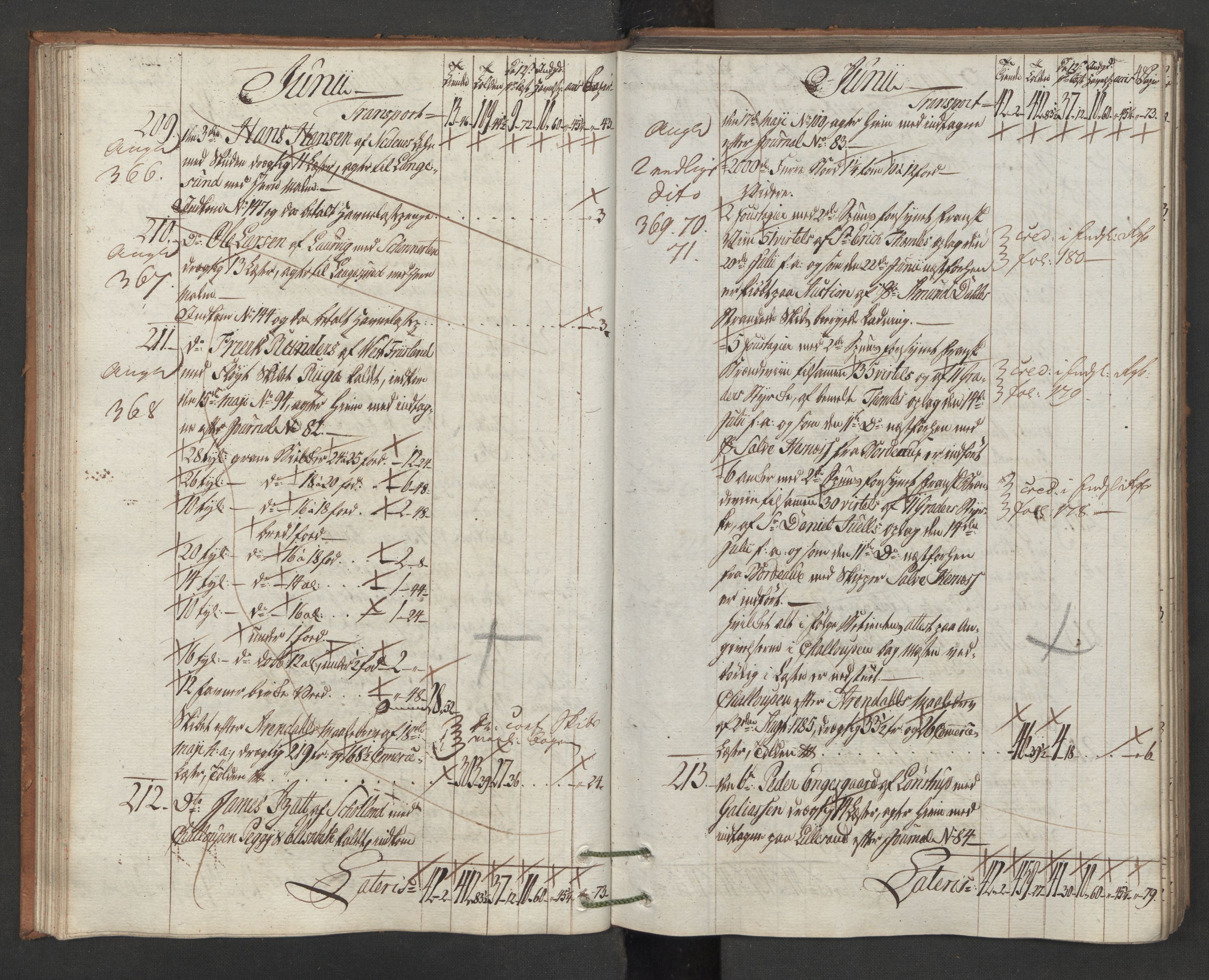 Generaltollkammeret, tollregnskaper, AV/RA-EA-5490/R15/L0105/0002: Tollregnskaper Arendal / Utgående hovedtollbok, 1786, s. 47b-48a