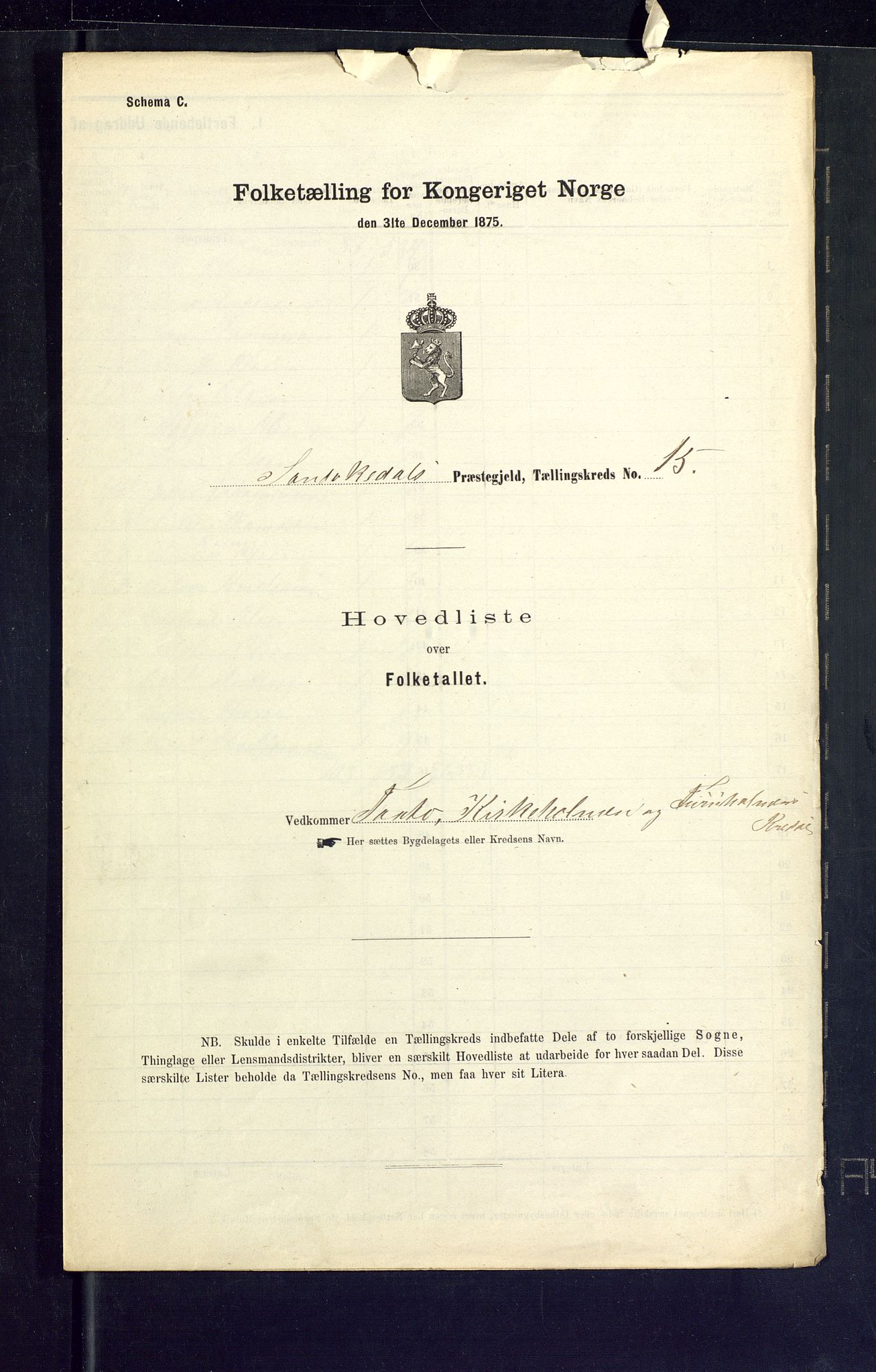 SAKO, Folketelling 1875 for 0816P Sannidal prestegjeld, 1875, s. 60