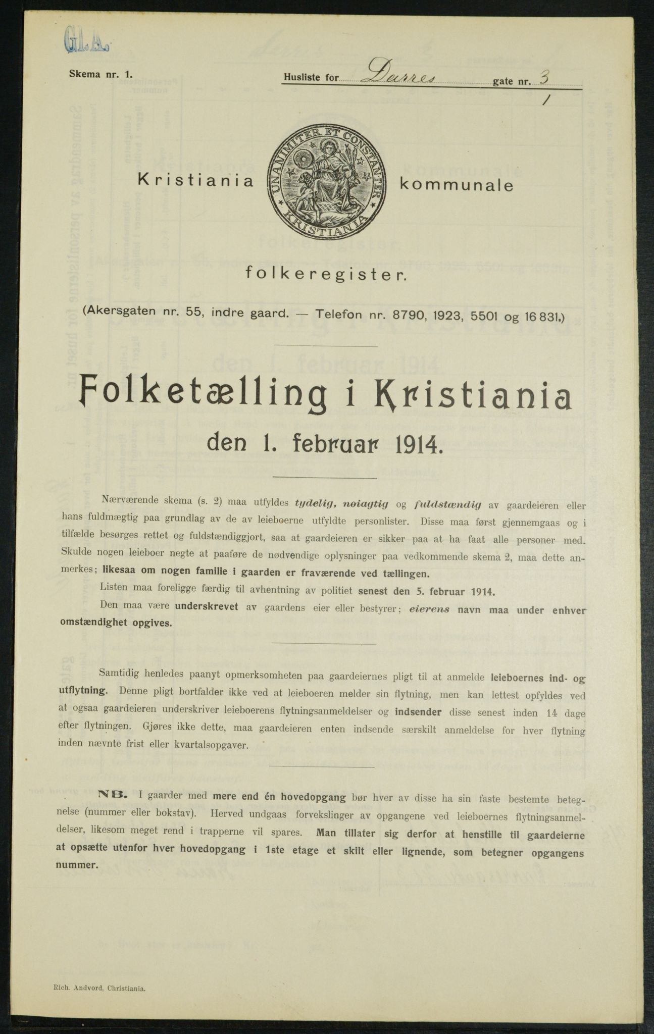 OBA, Kommunal folketelling 1.2.1914 for Kristiania, 1914, s. 15524