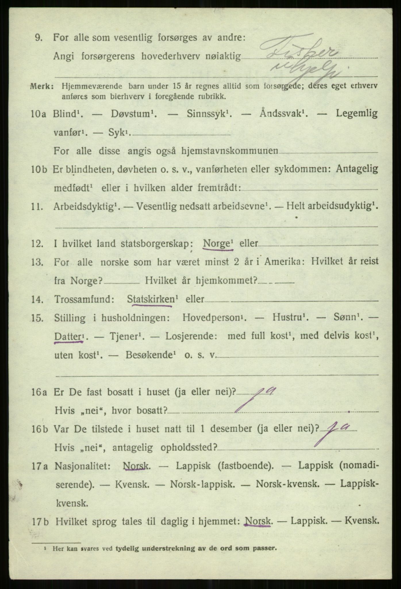 SATØ, Folketelling 1920 for 1935 Helgøy herred, 1920, s. 1622