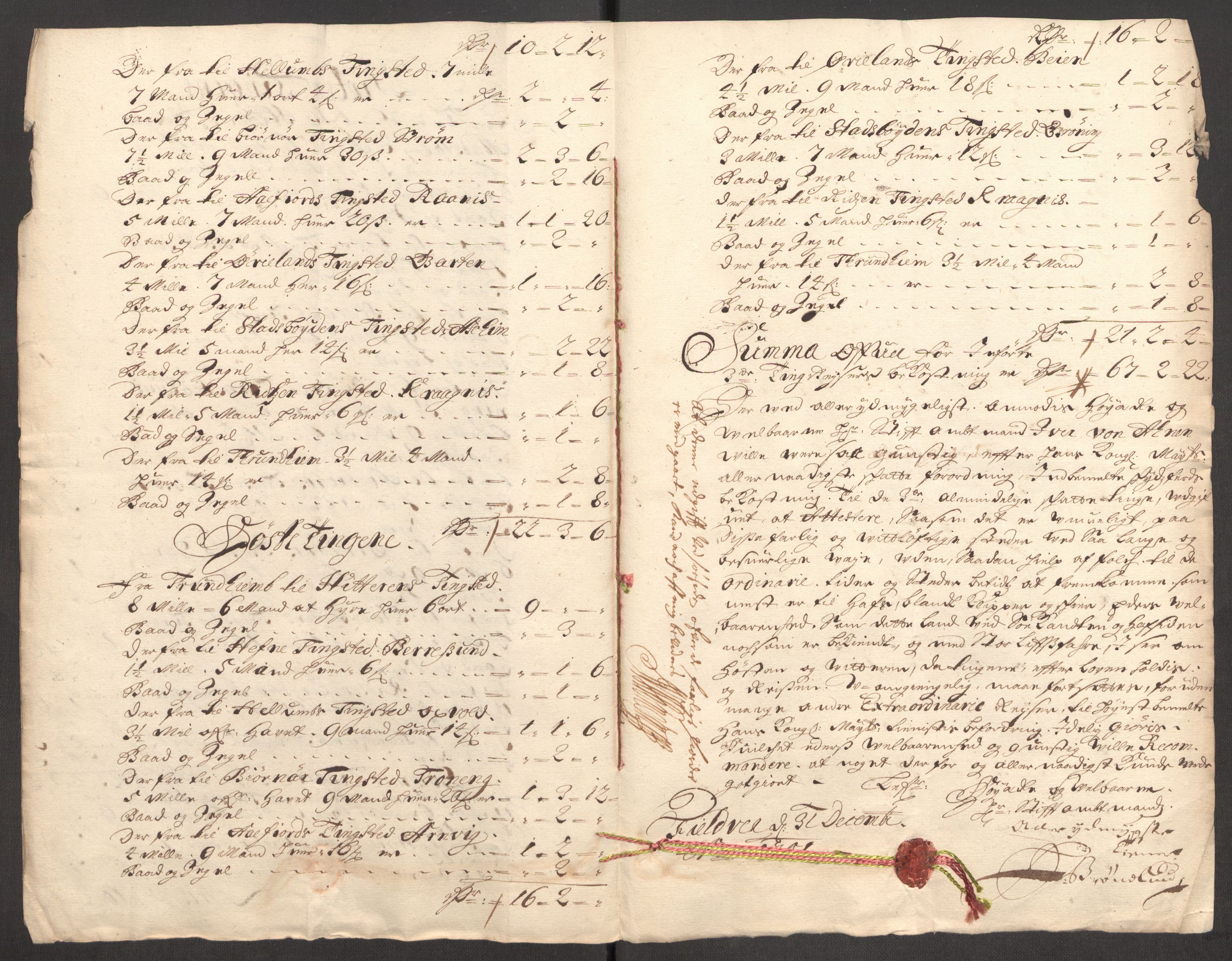 Rentekammeret inntil 1814, Reviderte regnskaper, Fogderegnskap, AV/RA-EA-4092/R57/L3854: Fogderegnskap Fosen, 1700-1701, s. 394