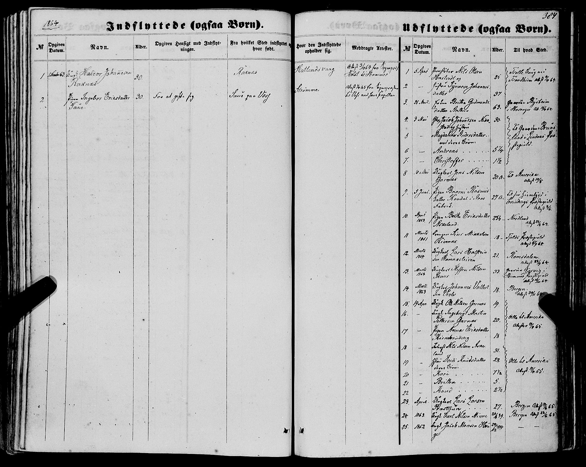 Haus sokneprestembete, SAB/A-75601/H/Haa: Ministerialbok nr. A 17, 1858-1870, s. 384