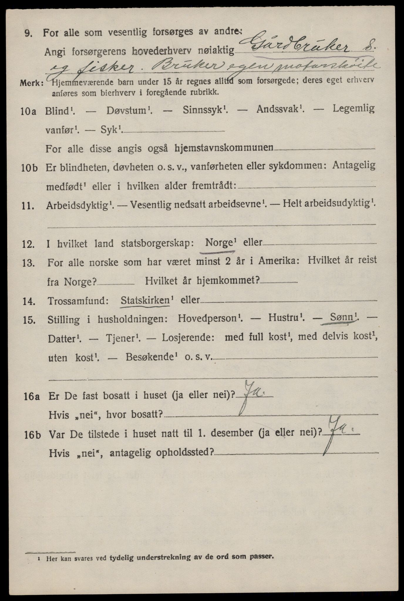 SAST, Folketelling 1920 for 1116 Eigersund herred, 1920, s. 1650