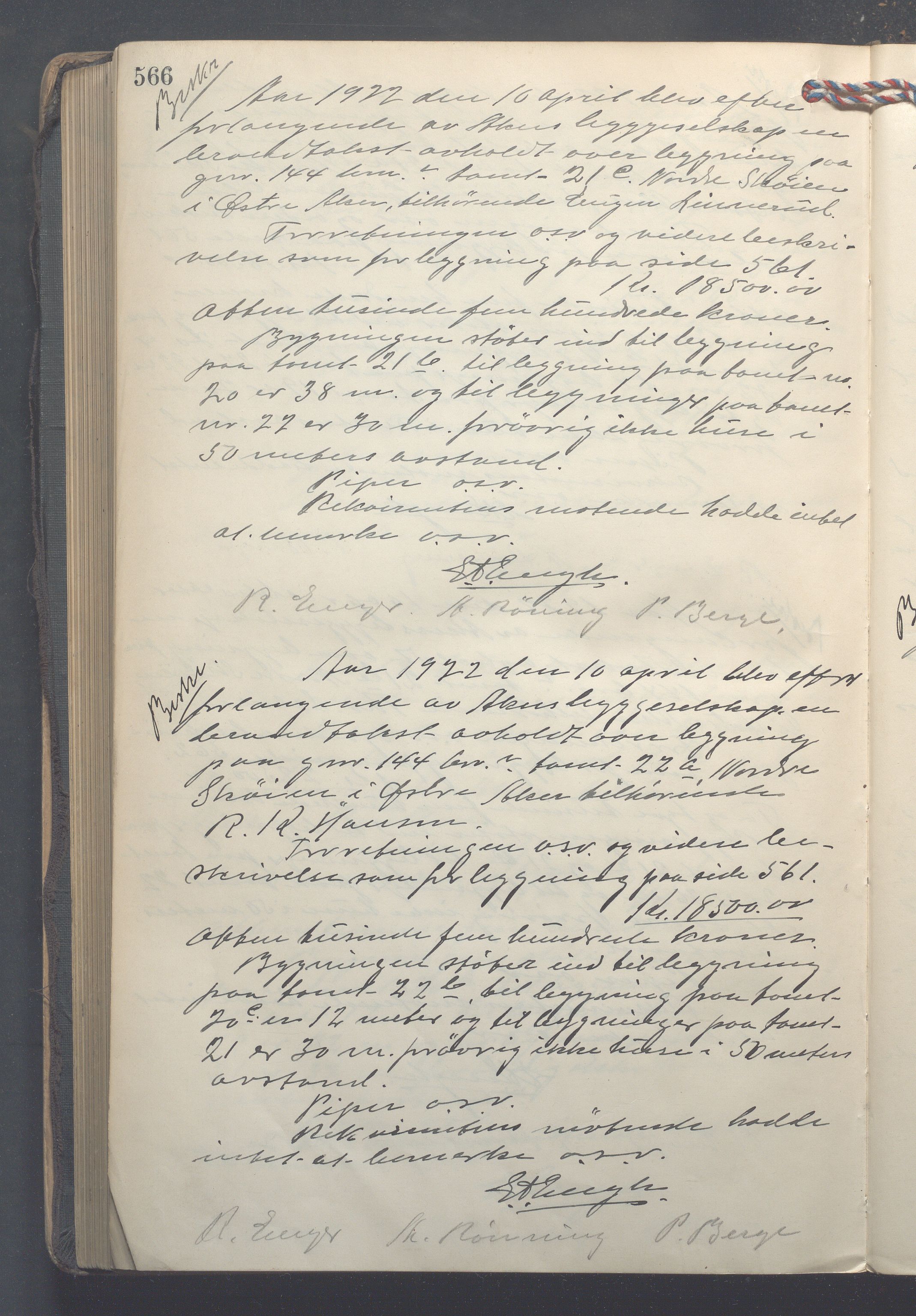 Lensmennene i Aker, OBA/A-10133/F/Fc/L0019: Branntakstprotokoll, 1917-1920, s. 566