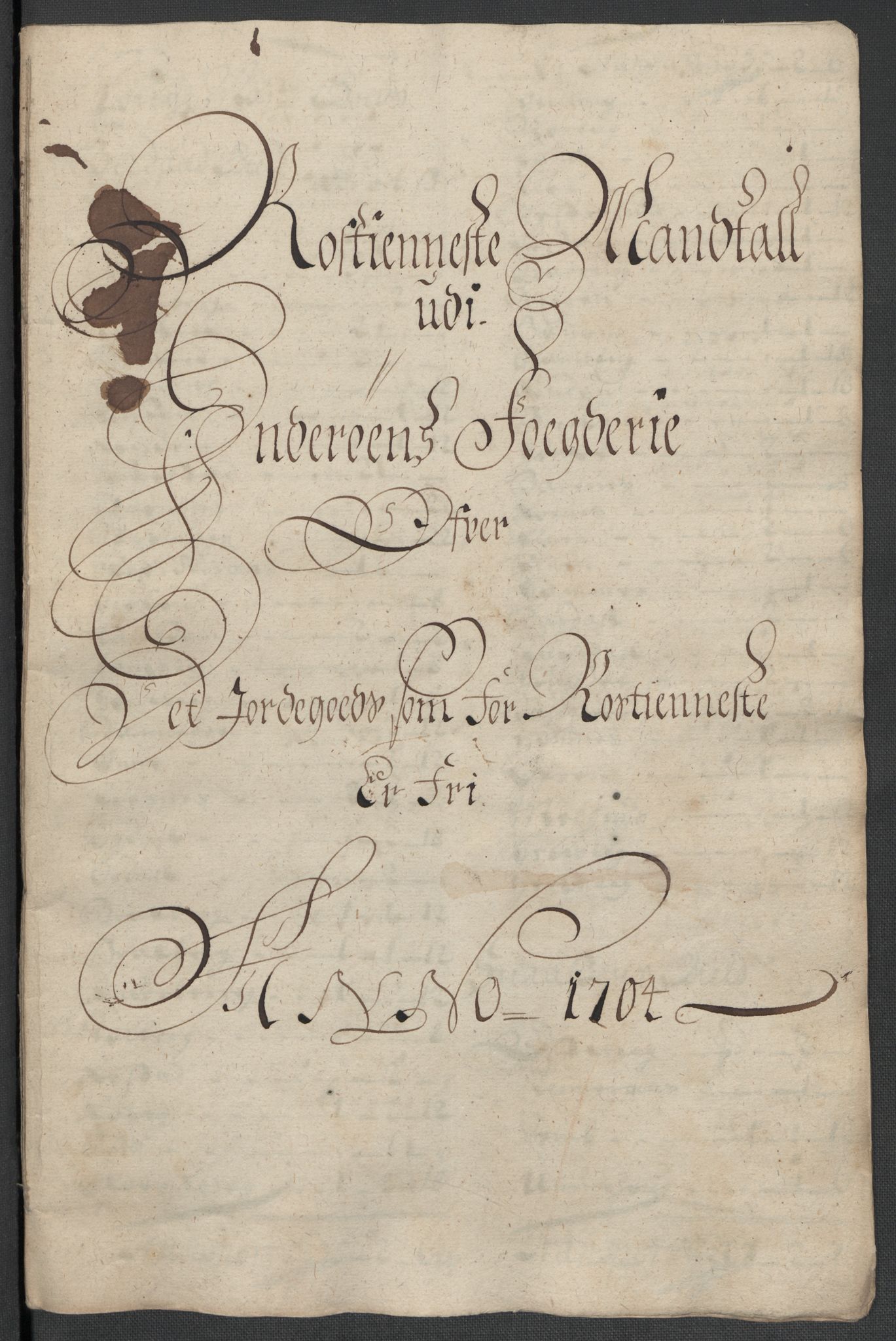 Rentekammeret inntil 1814, Reviderte regnskaper, Fogderegnskap, RA/EA-4092/R63/L4313: Fogderegnskap Inderøy, 1703-1704, s. 569