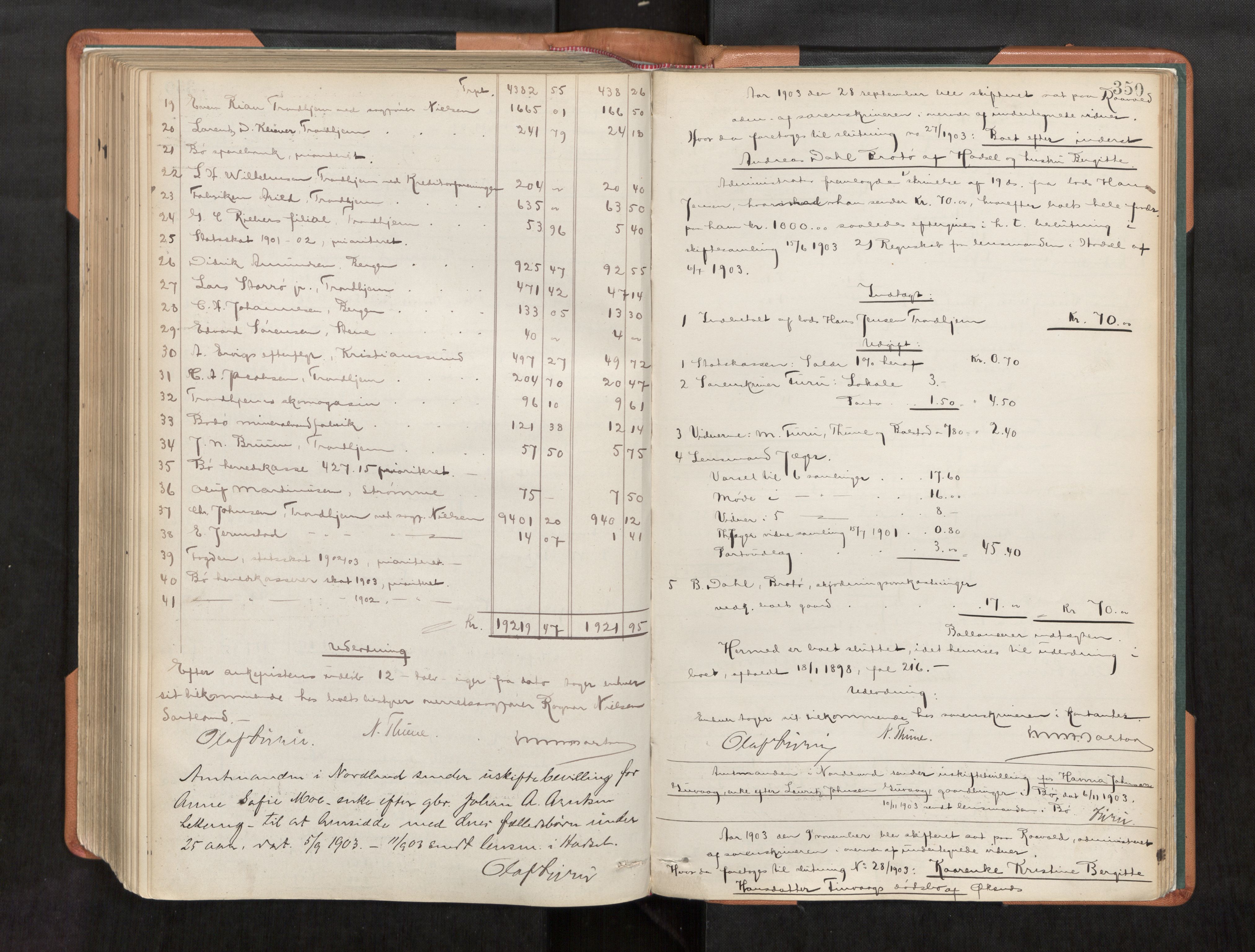 Vesterålen sorenskriveri, AV/SAT-A-4180/1/3/3A/L0022: Skifteslutningsprotokoll, 1890-1905, s. 350