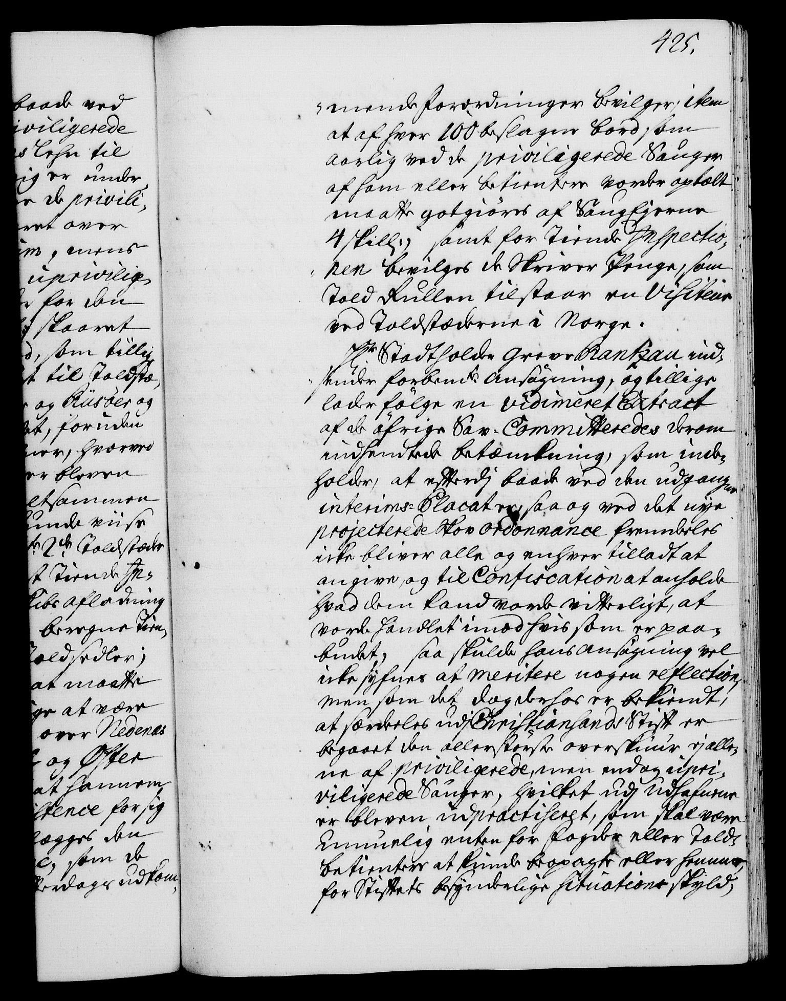 Rentekammeret, Kammerkanselliet, AV/RA-EA-3111/G/Gh/Gha/L0016: Norsk ekstraktmemorialprotokoll (merket RK 53.61), 1734-1735, s. 425
