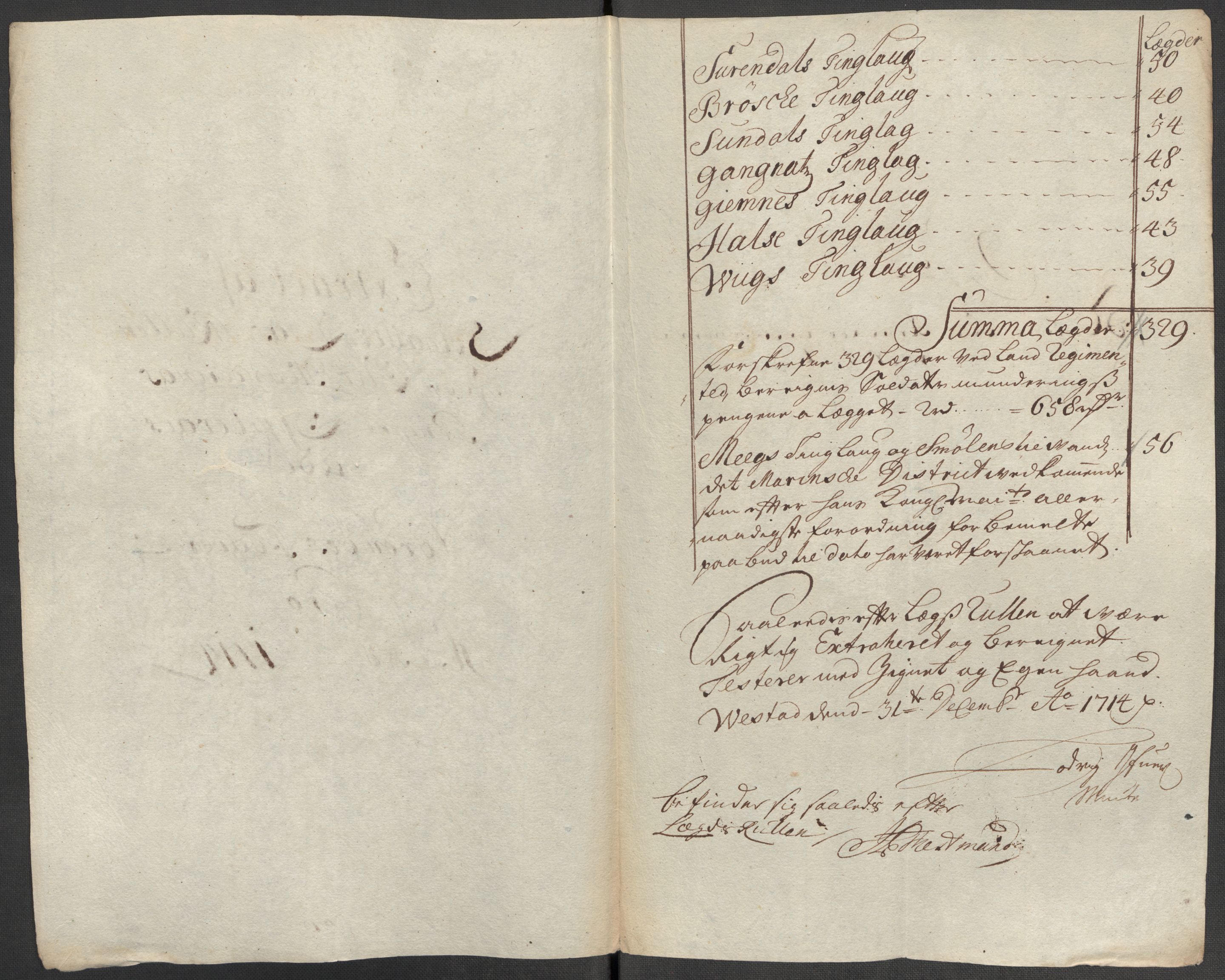 Rentekammeret inntil 1814, Reviderte regnskaper, Fogderegnskap, RA/EA-4092/R56/L3748: Fogderegnskap Nordmøre, 1714-1715, s. 76