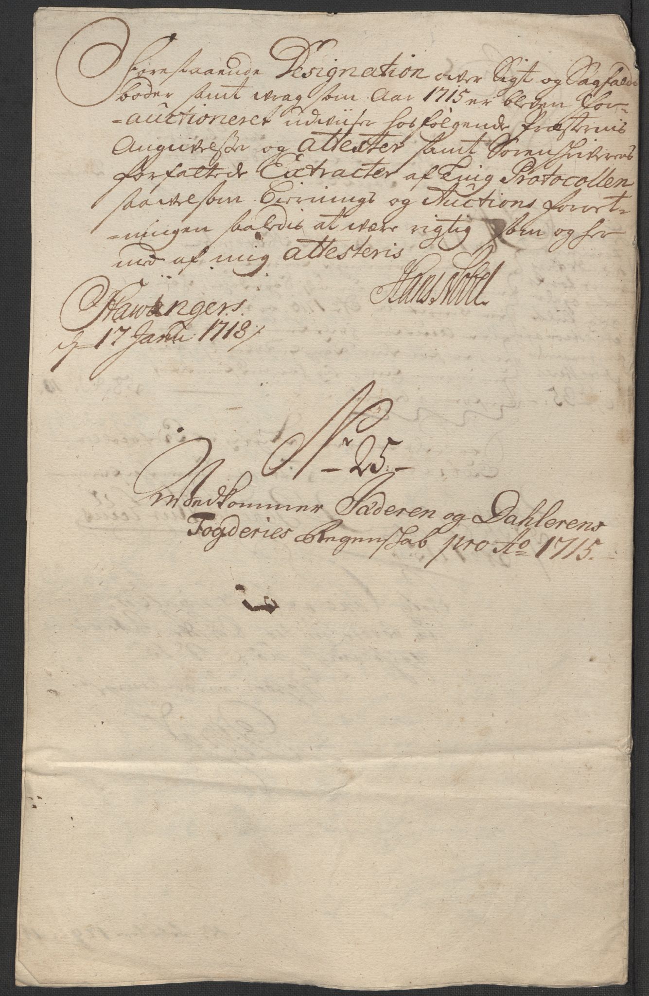 Rentekammeret inntil 1814, Reviderte regnskaper, Fogderegnskap, AV/RA-EA-4092/R46/L2740: Fogderegnskap Jæren og Dalane, 1715-1716, s. 139