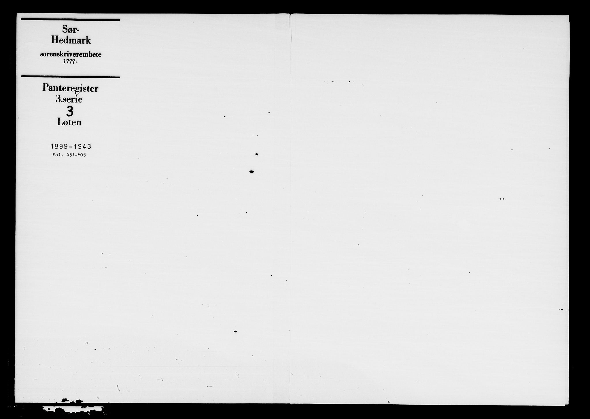 Sør-Hedmark sorenskriveri, AV/SAH-TING-014/H/Ha/Hac/Hacc/L0003: Panteregister nr. 3.3, 1899-1943