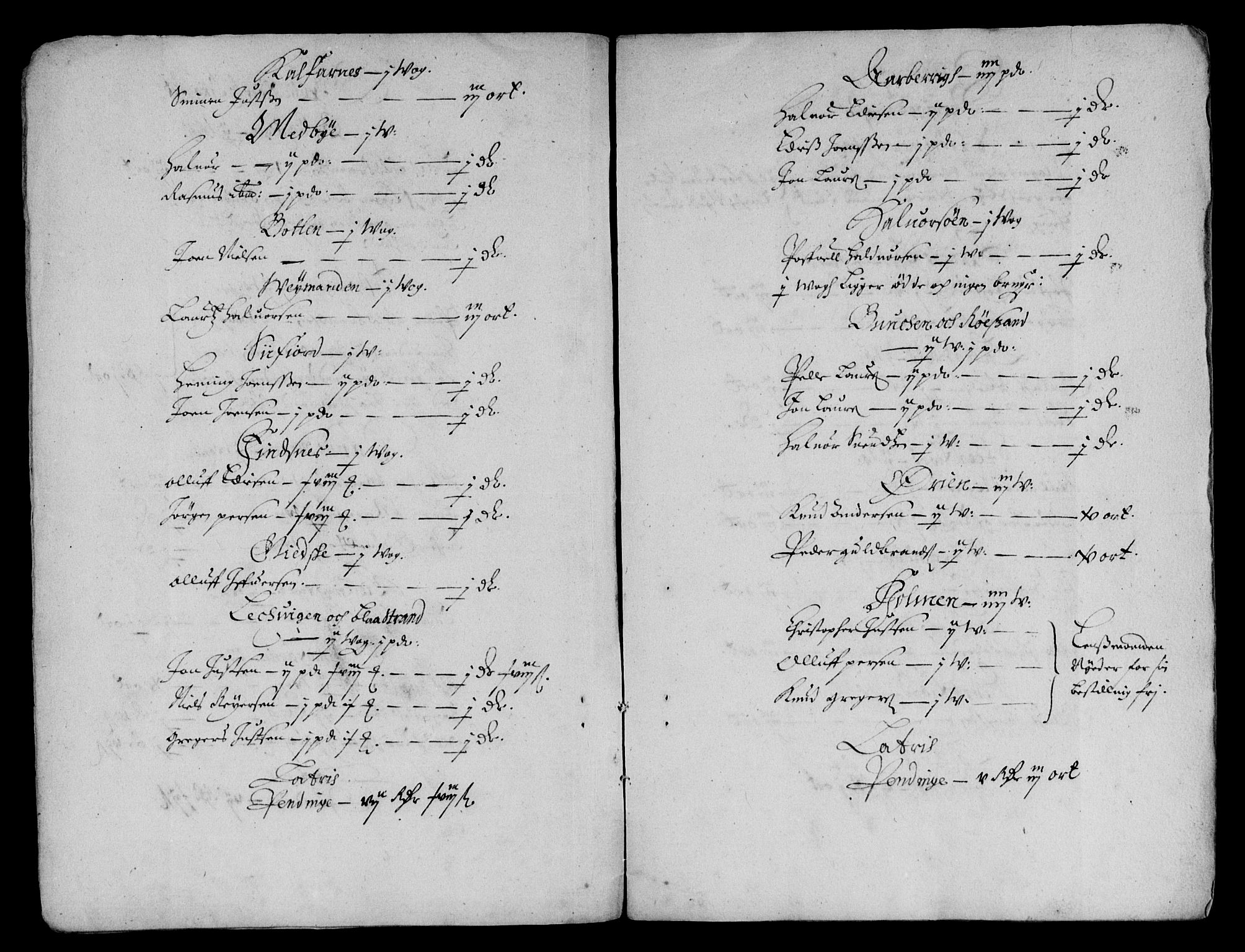 Rentekammeret inntil 1814, Reviderte regnskaper, Lensregnskaper, RA/EA-5023/R/Rb/Rbz/L0040: Nordlandenes len, 1663-1665